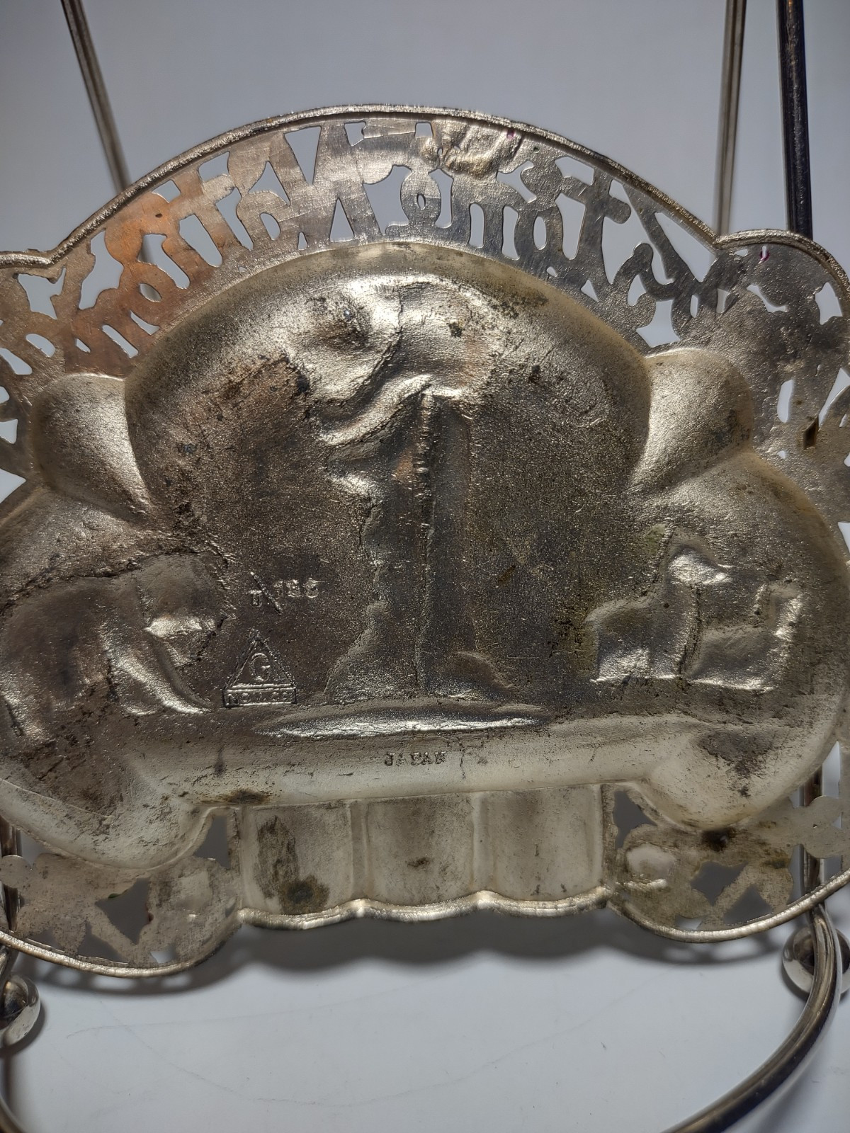 Vtg 1950-60 Yellowstone National Park Souvenir Metal Tin Ashtray G Nov Co Japan