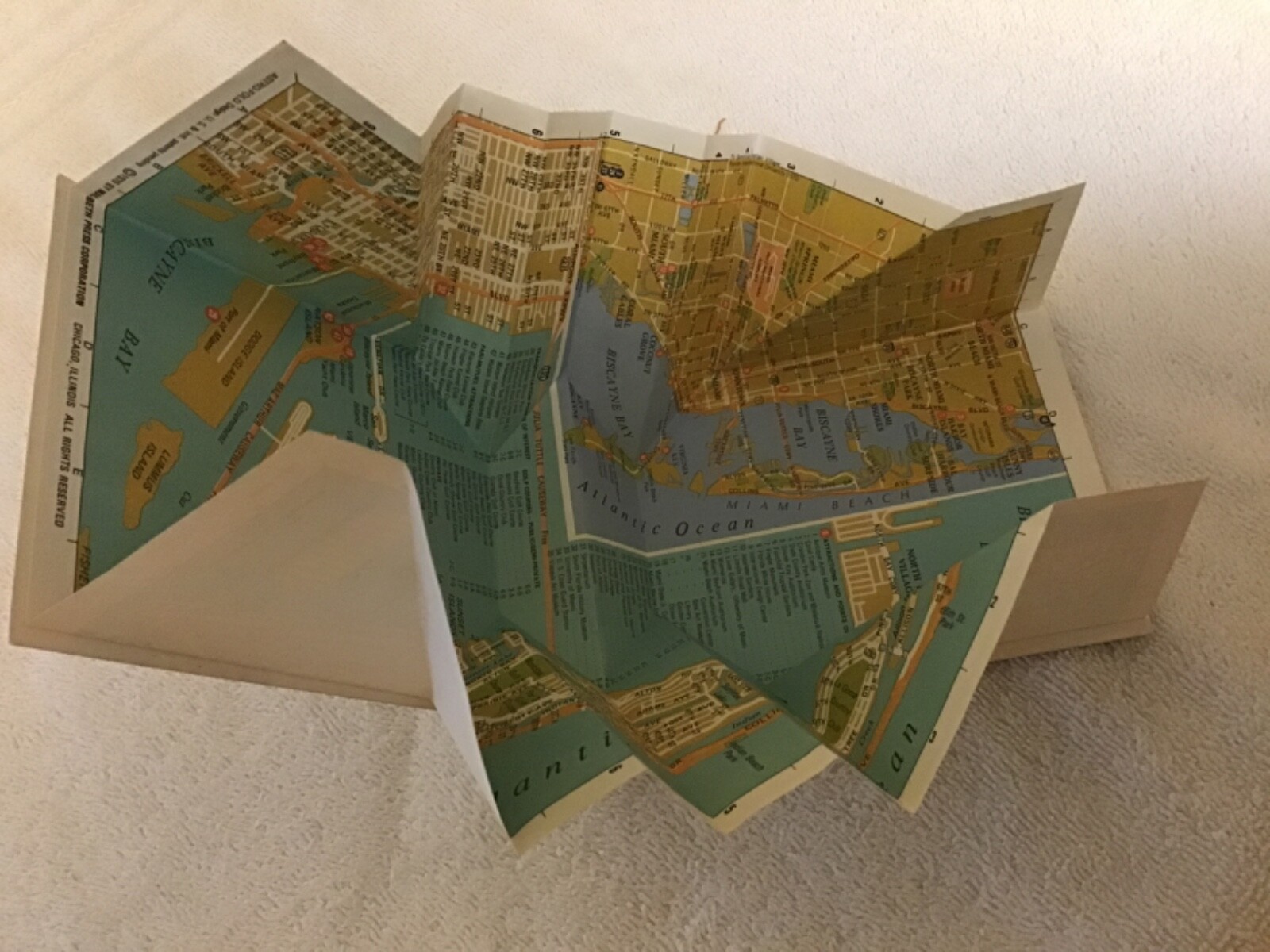 Vintage maps, guides and postcards. Grand Canyon, Miami, Yosemite, Stone Moutain