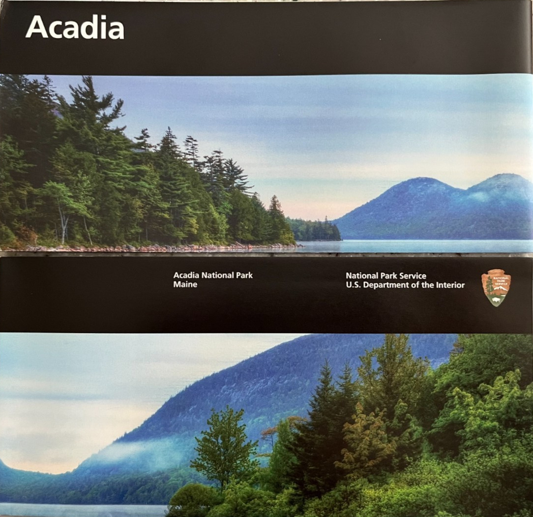 Newest ACADIA NP – Maine NATIONAL PARK SERVICE UNIGRID BROCHURE/MAP GPO 2025