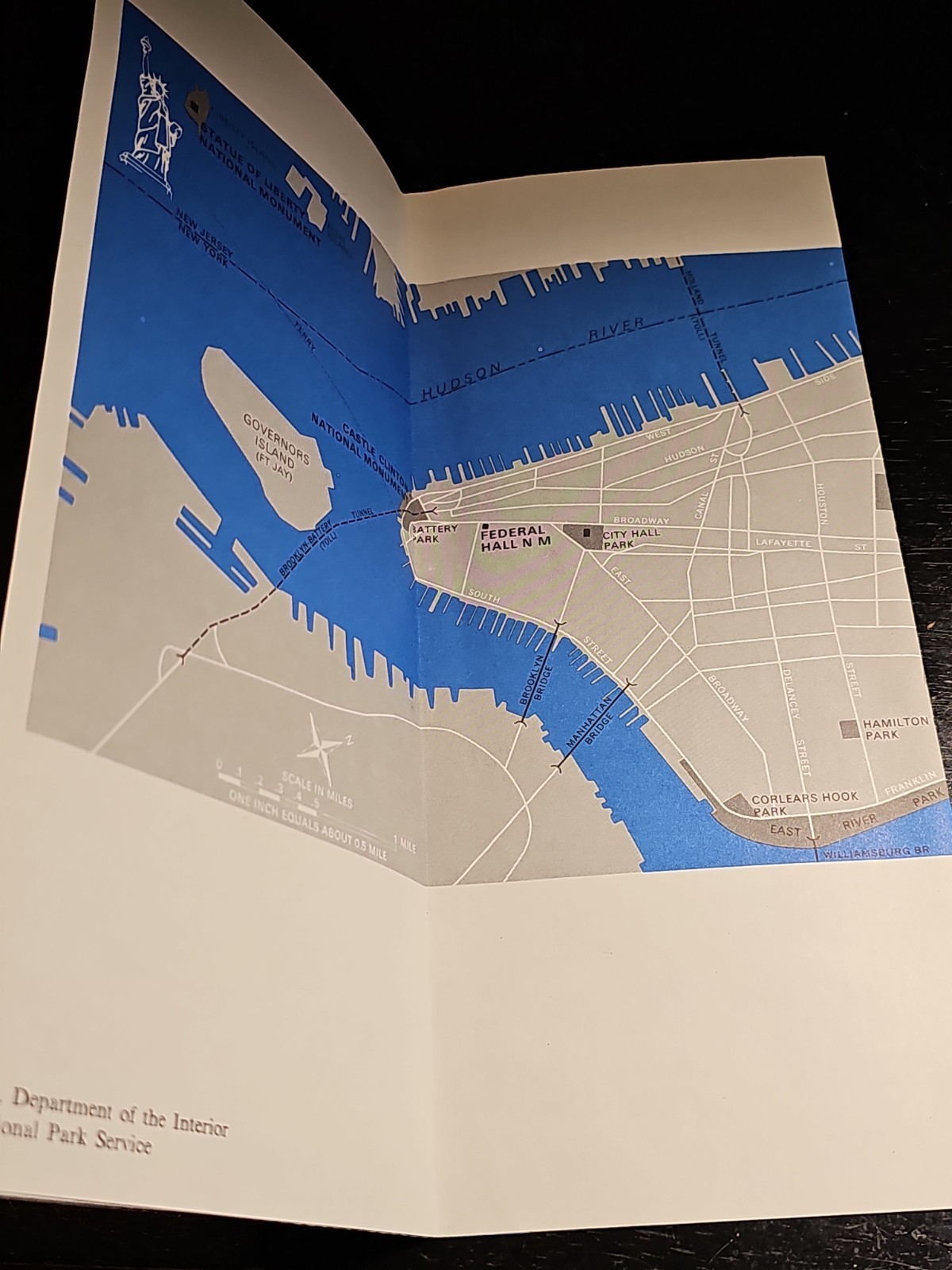 National Park Service Statue of Liberty National Monument Guide AS IS