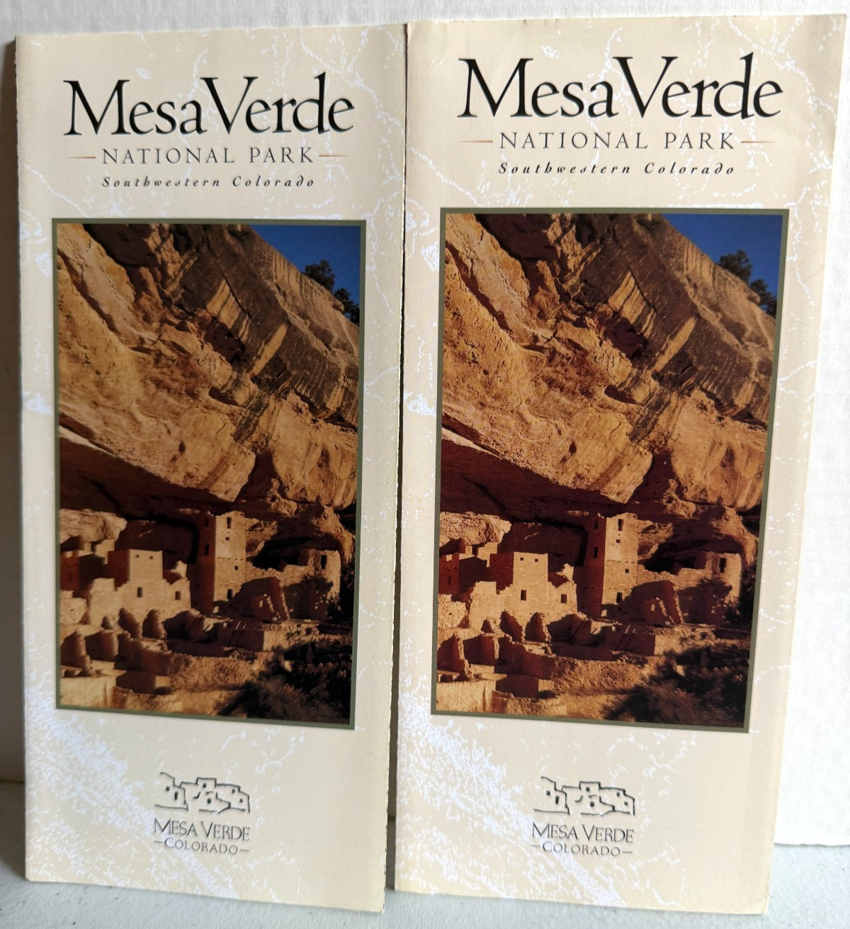 Vintage Mesa Verde National Park SW Colorado Brochure Guide x 2!
