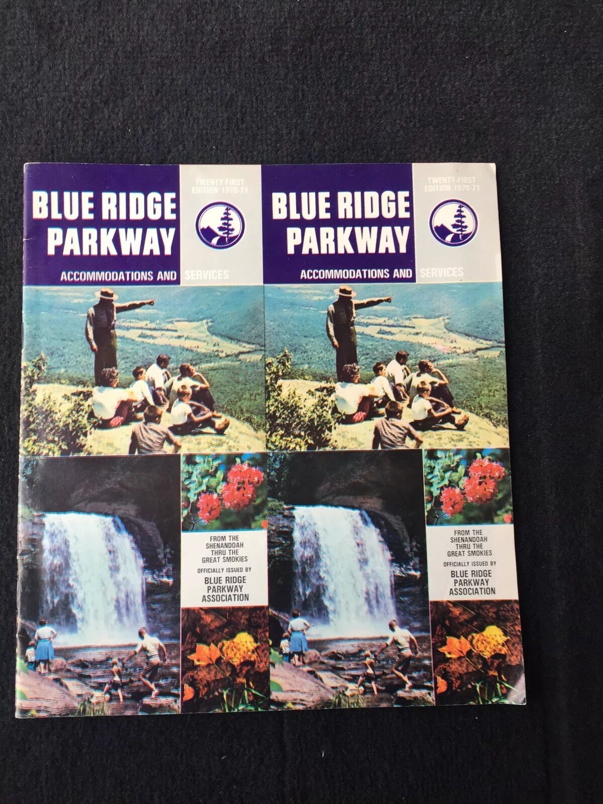 1970 Blue Ridge Parkway VA NC Travel Brochure Map Vintage 28pg Accommodations