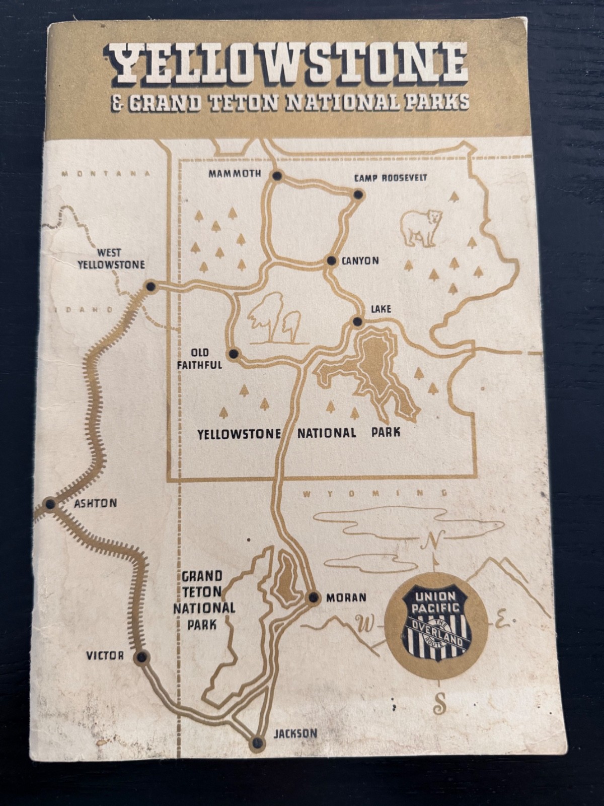 Vintage Yellowstone National Park Ephemera Mixed Lot! Maps~Postcards~Souvenirs++