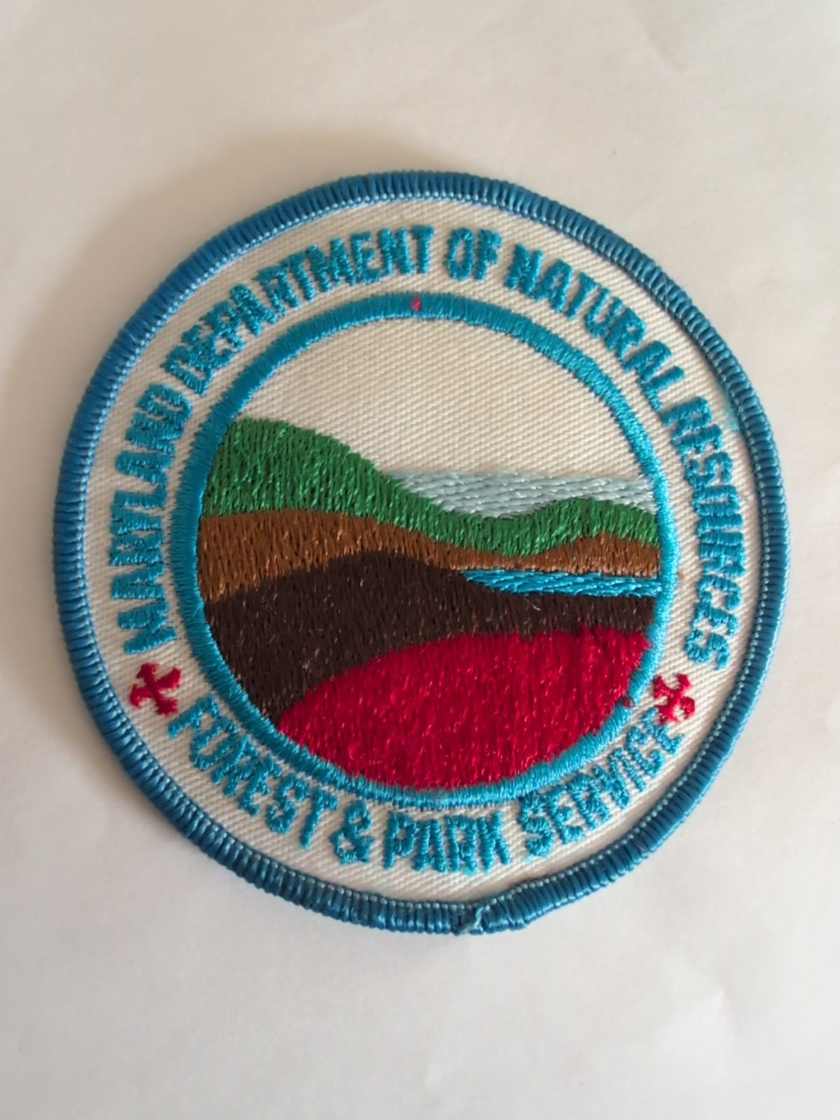 Maryland Department Of Natural Resources Embroidered Patch Forrest&Park Service