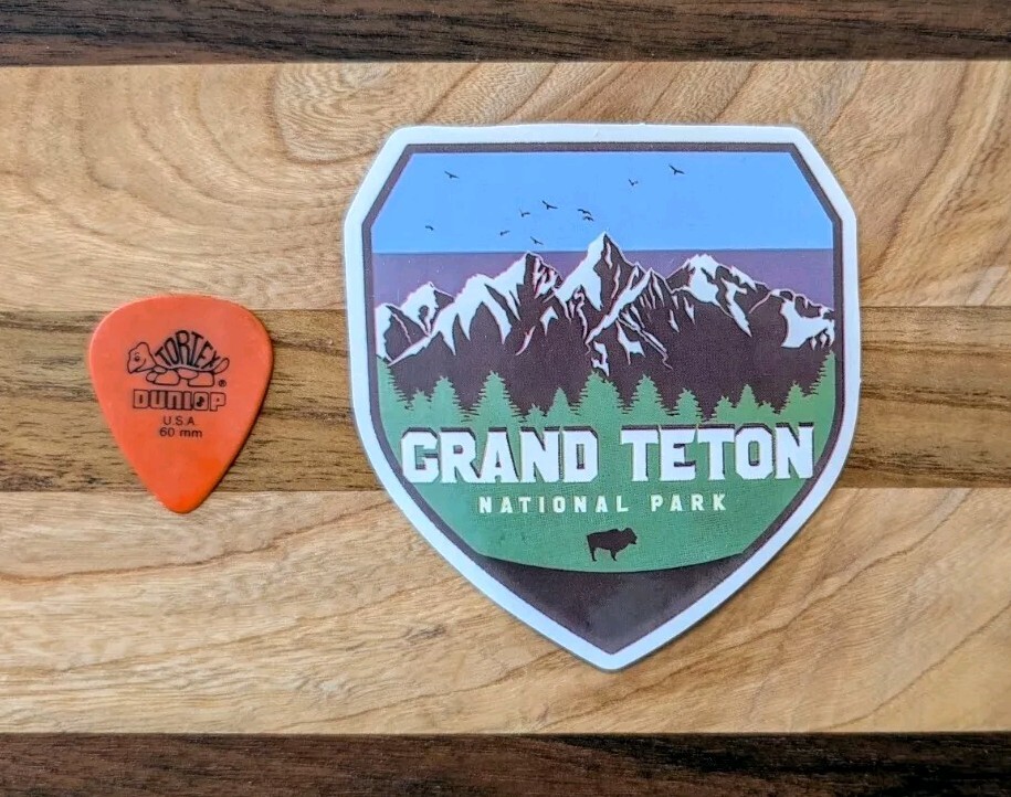 A Set Of Six (6) 3″ GRAND TETON National Park Sticker Decal