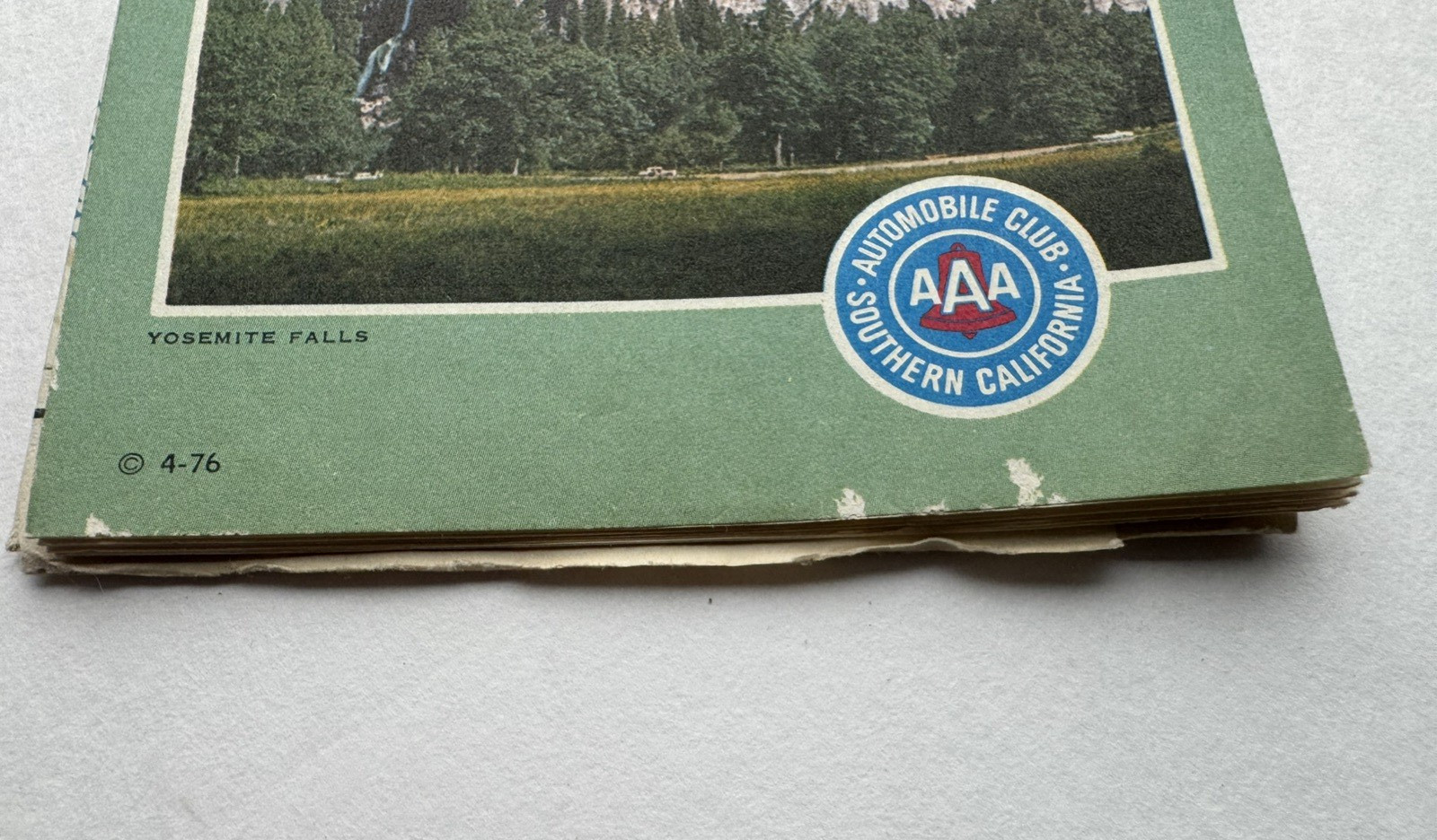 1977 Guide to Yosemite National Park Fold Out Map AAA
