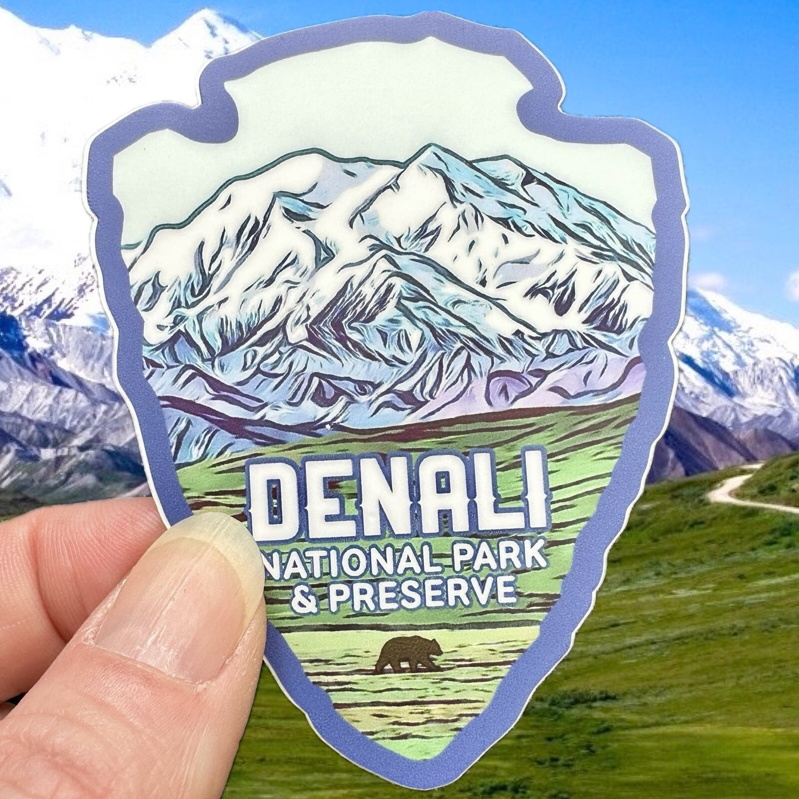Denali National Park & Preserve Weatherproof Vinyl Sticker