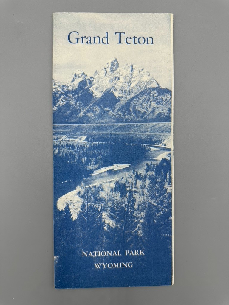 1962 GRAND TETON National Park Service Travel BROCHURE Wyoming