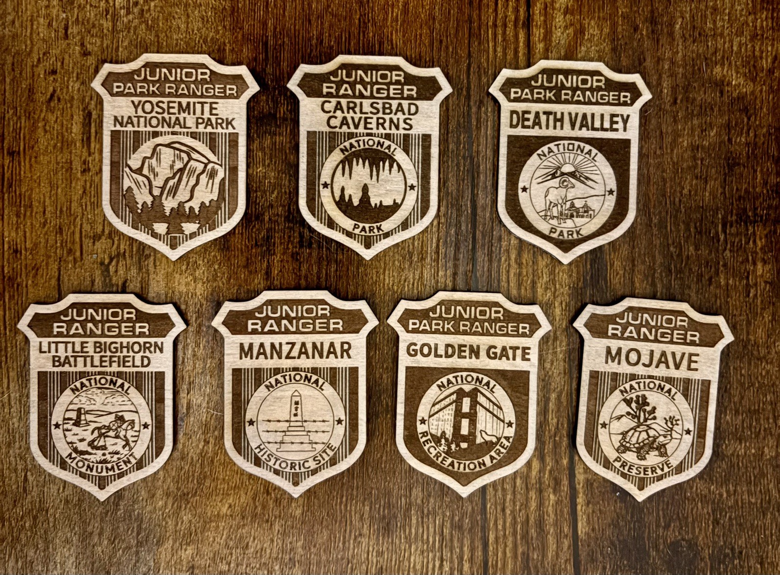 All National Park Service Junior Ranger Badges – Sold Individually