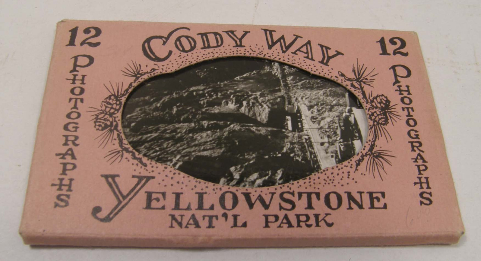 SET 12 VINTAGE PHOTOS CODY WYOMING BUFFALO BILL RESERVOIR & MUSEUM YELLOWSTONE