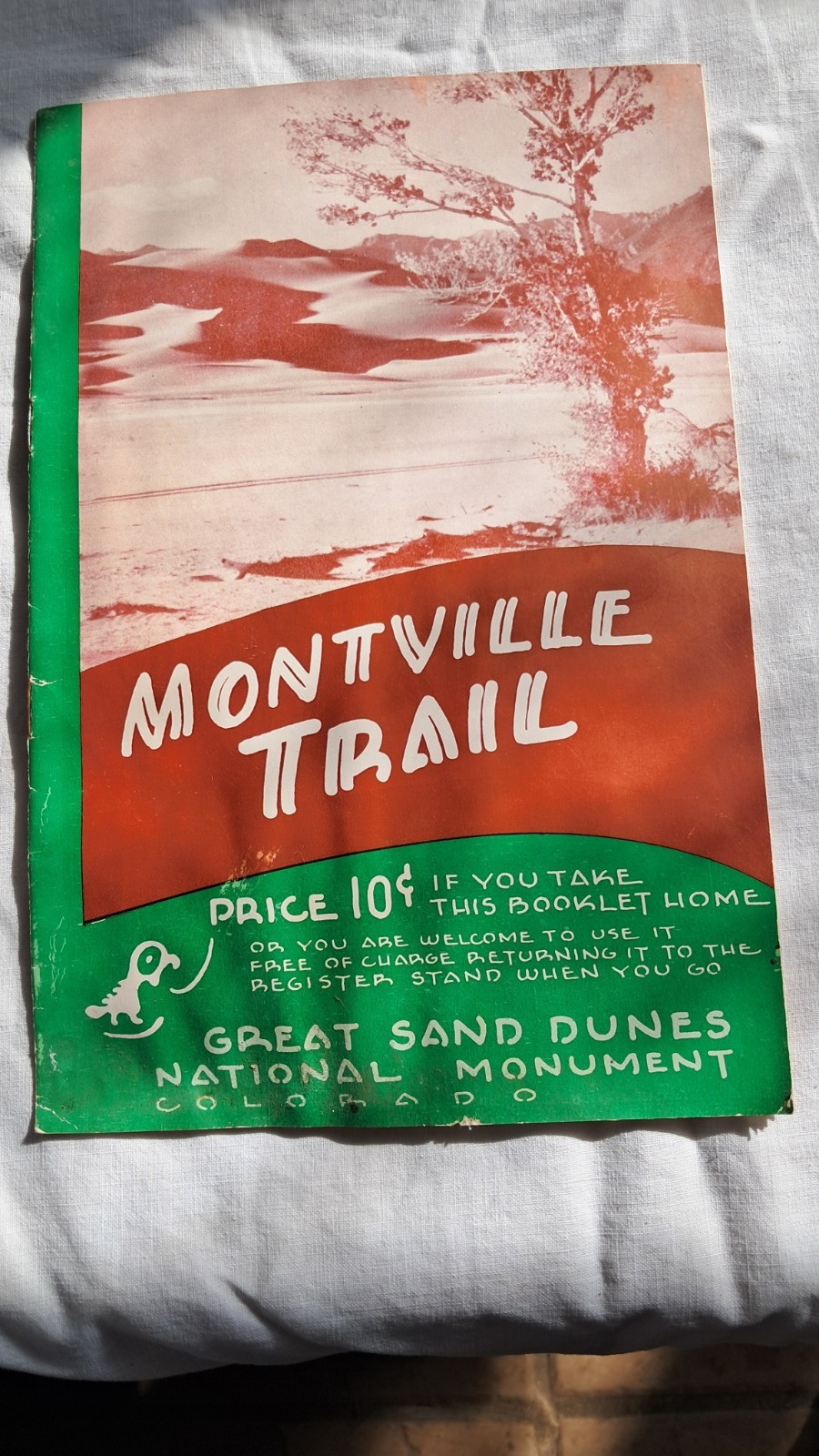 Montville Trail Colorado National Park Brochure 1950’s Great Sand Dunes National