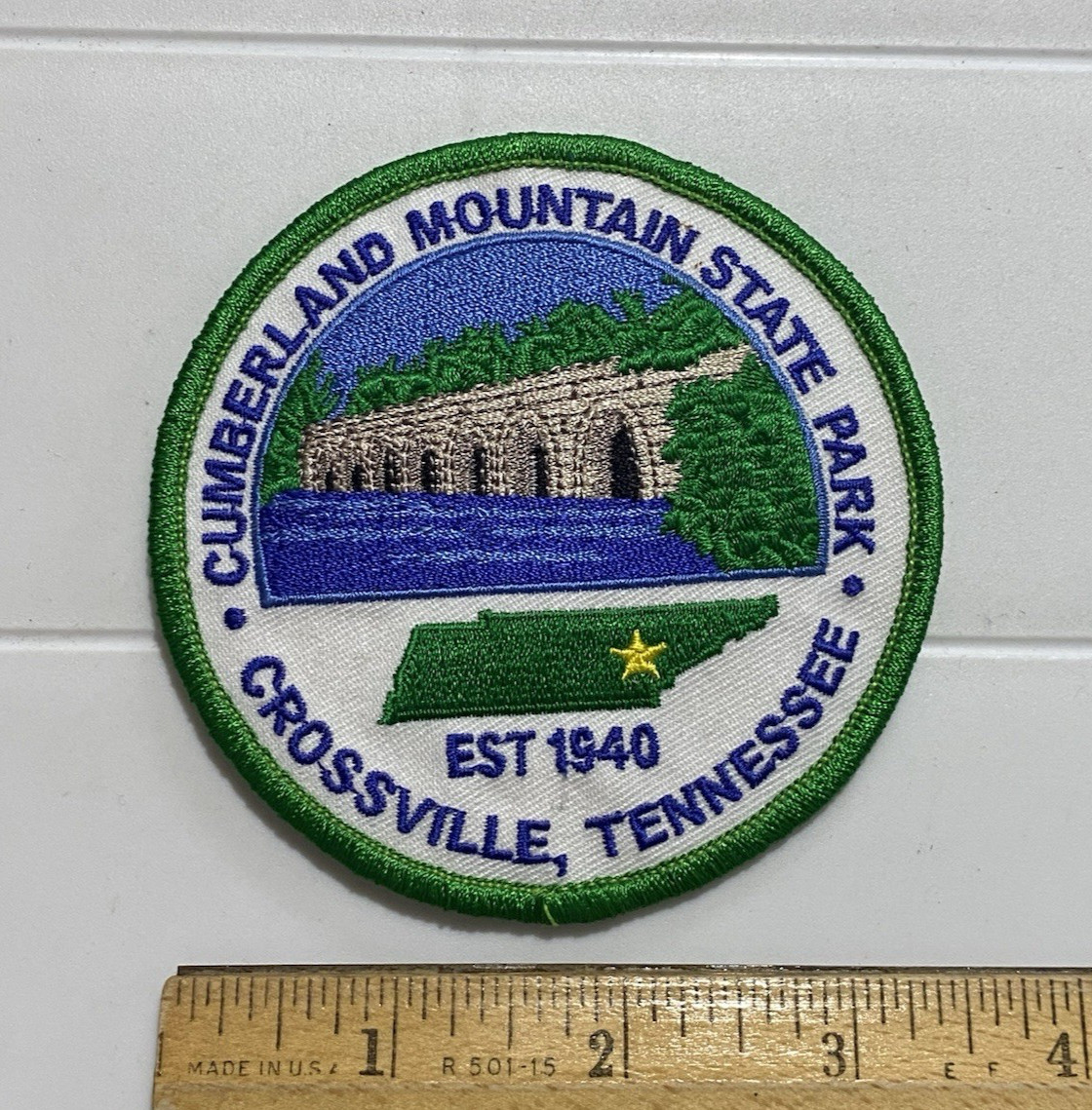 Cumberland Mountain State Park Crossville Tennessee est. 1940 3.5″ Round Patch