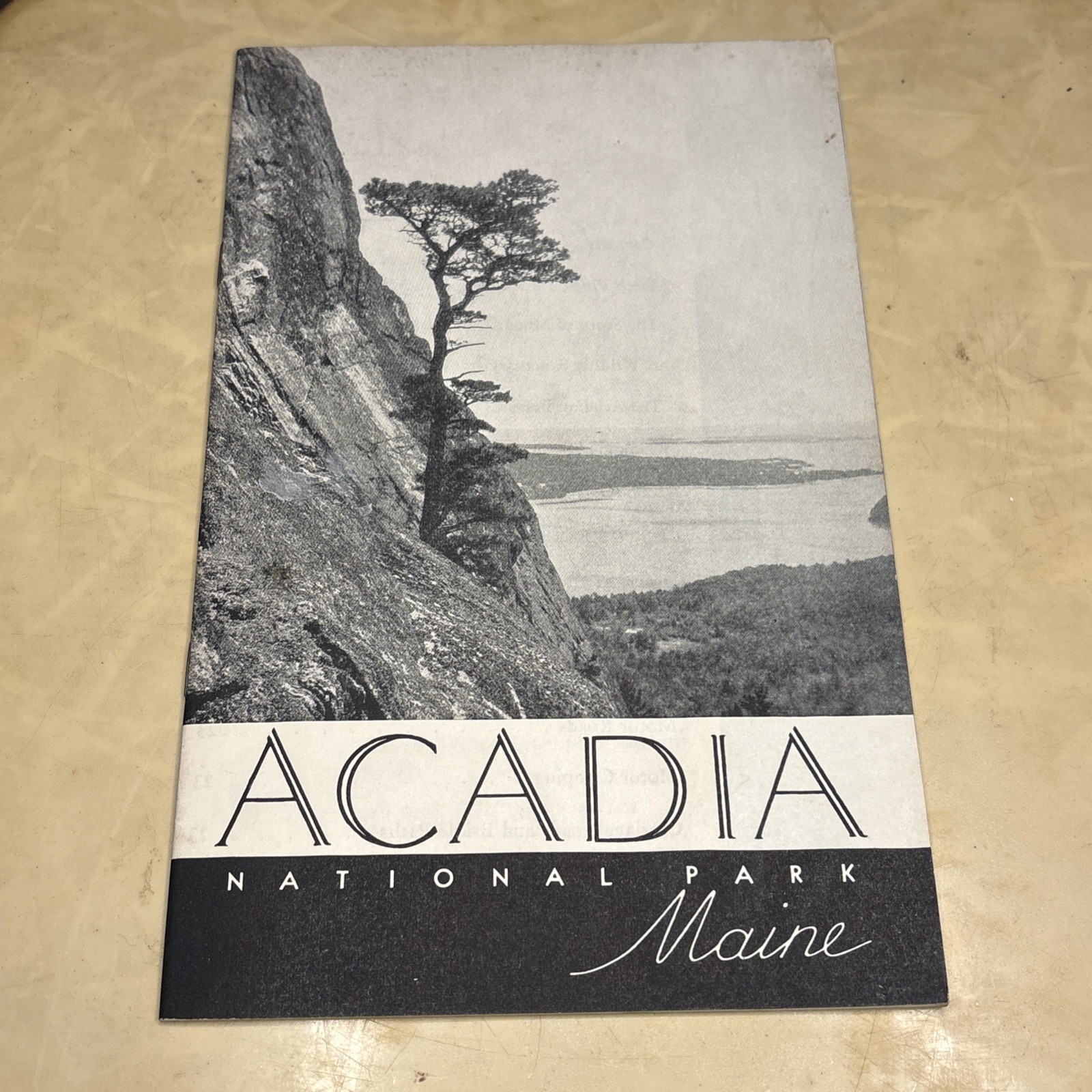 1939 Acadia National Park Maine National Park Service Guide Brochure History