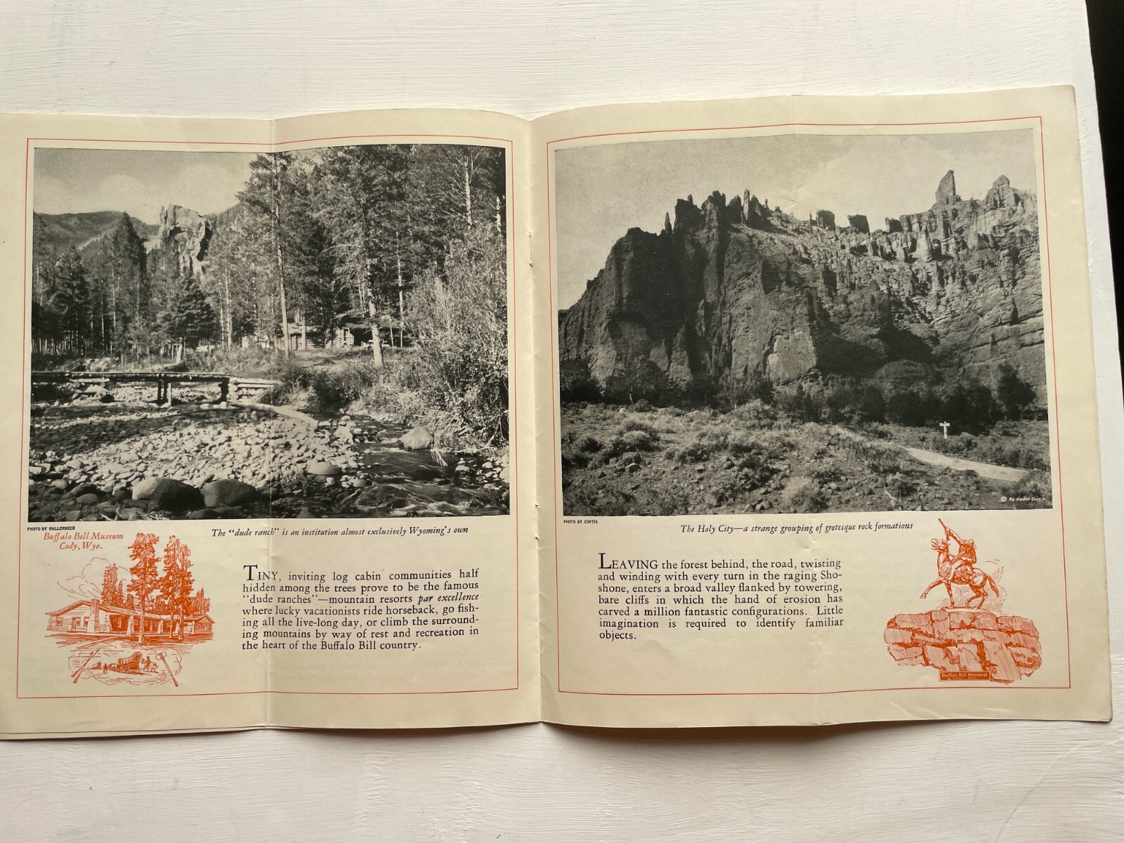 1928 Travel Brochure for the Cody Road in Yellowstone National Park