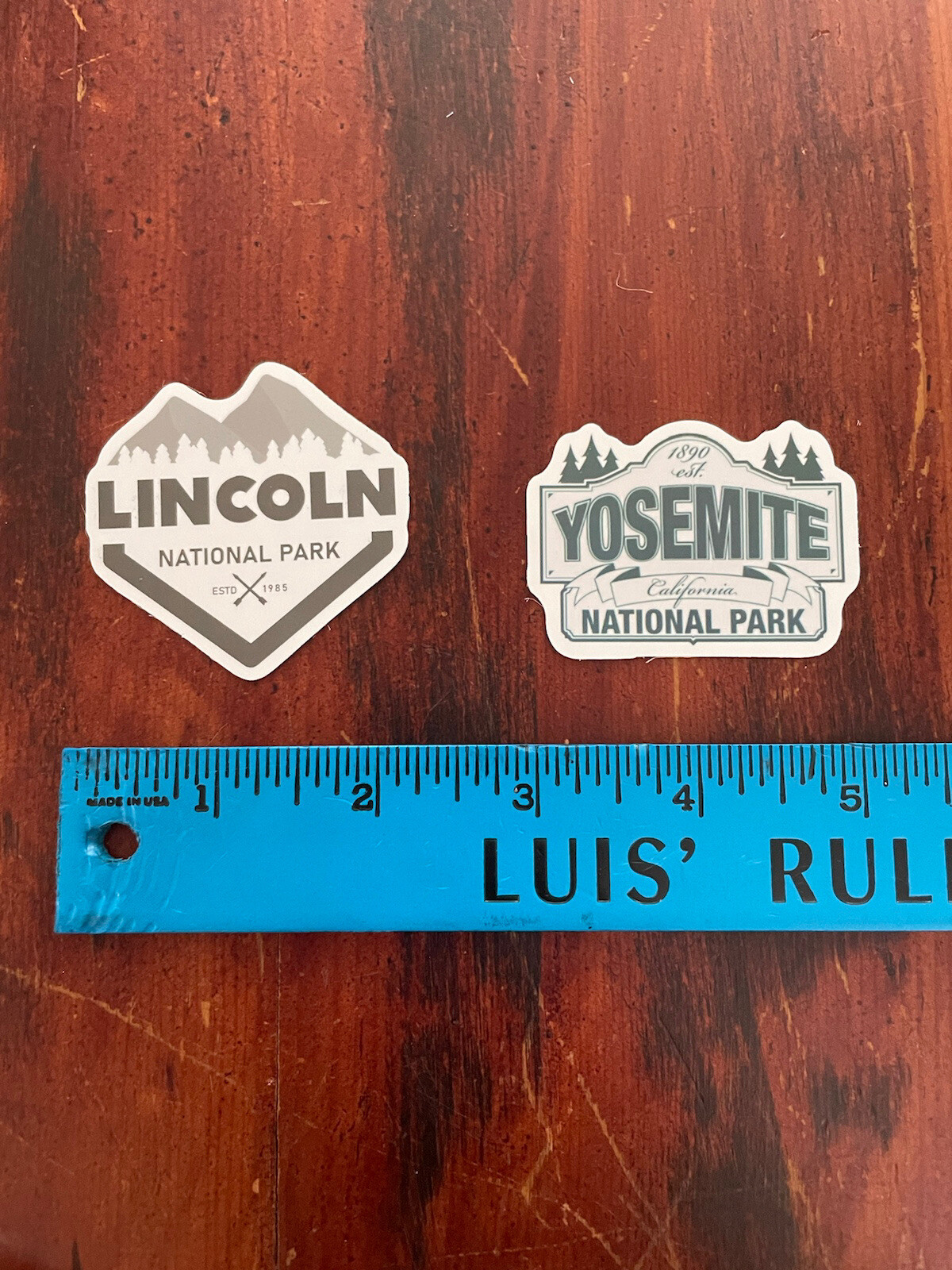 2 Set Yosemite & Lincoln National Park Outdoor Wilderness Sticker Decal