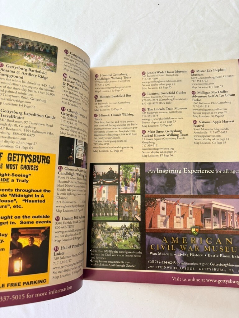 2008 Gettysburg Official Visitors guide