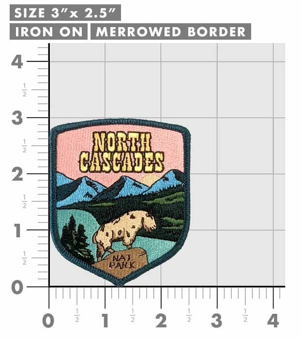 North Cascades National Park Patch Iron-On Applique Souvenir Gift