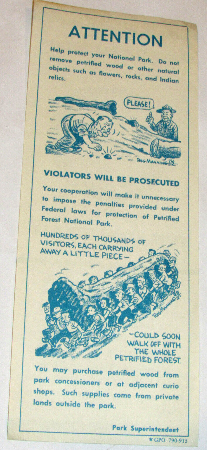 3 1975 NATIONAL PARK ENTRANCE PERMITS! GRAND CANYON/SEQUOIA/PETRIFIED FOREST+MAP