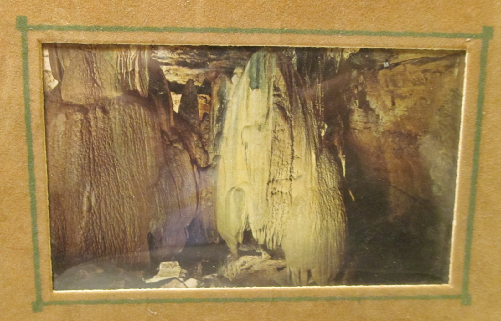 Photographs Photo Album Suede Cover Featuring Kentucky Mammoth Cave, Vintage