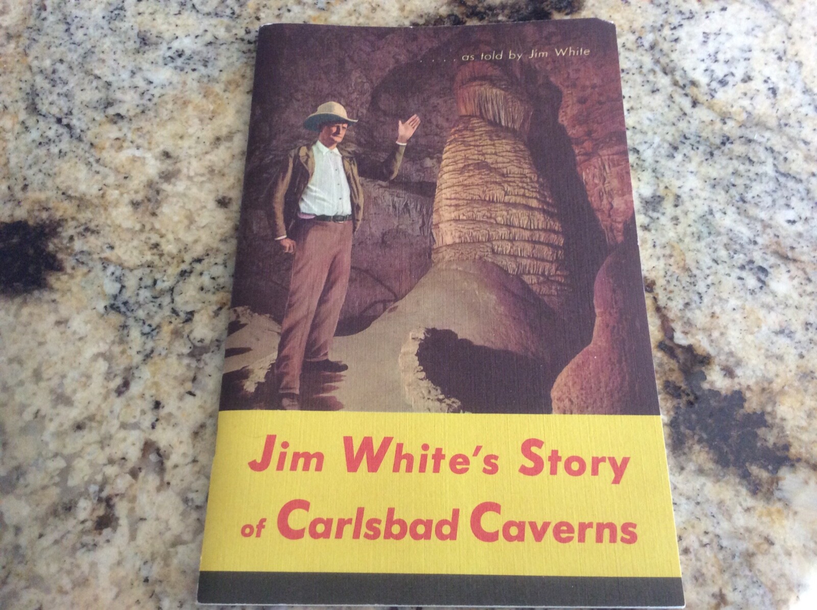 Jim White’s Story of Carlsbad Caverns Vintage Paper Booklet National Park