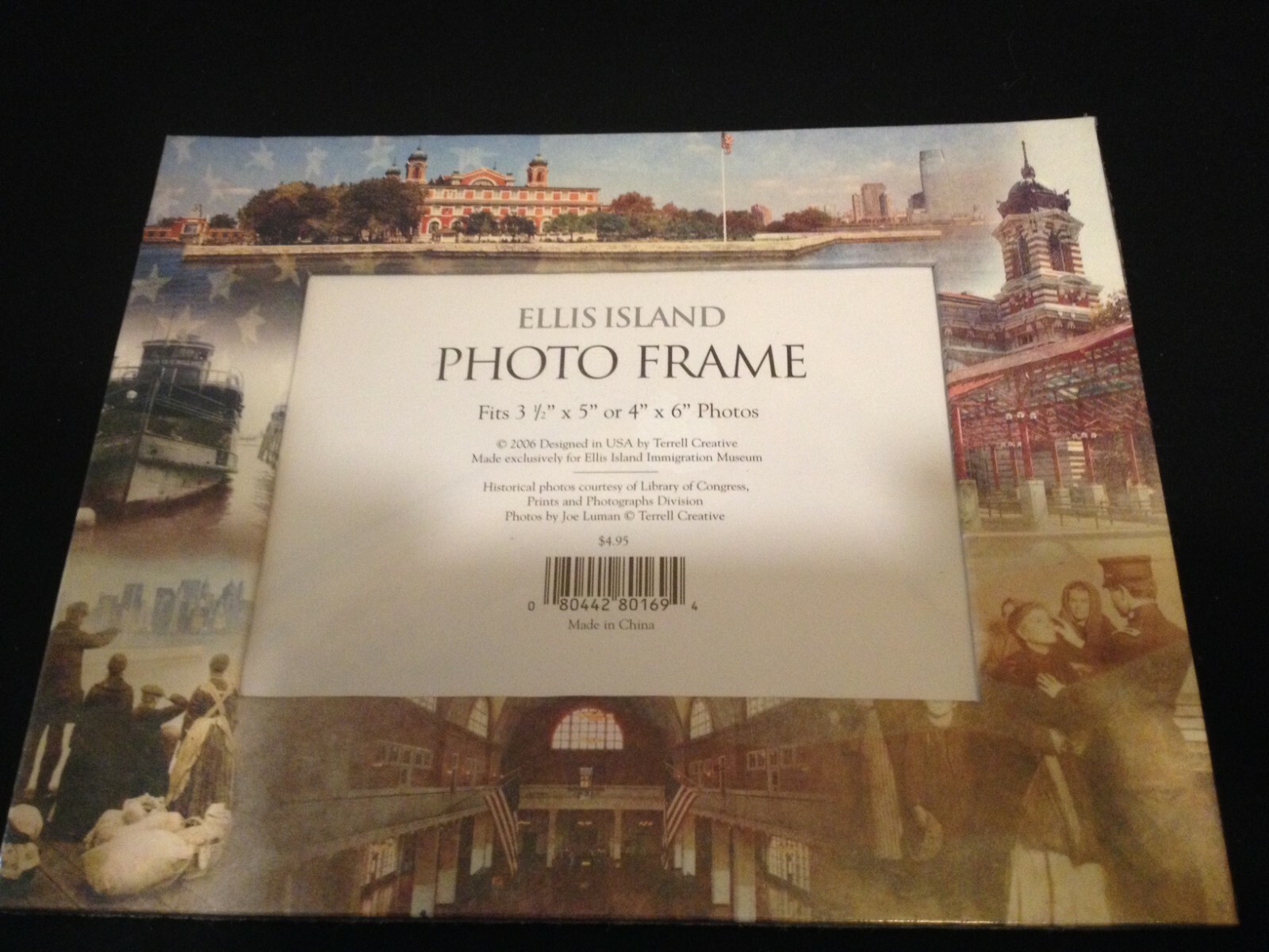 Ellis Island National Park 4 x 6″ Photo Frame~NEW~New York~New Jersey~Fits 3½x5″