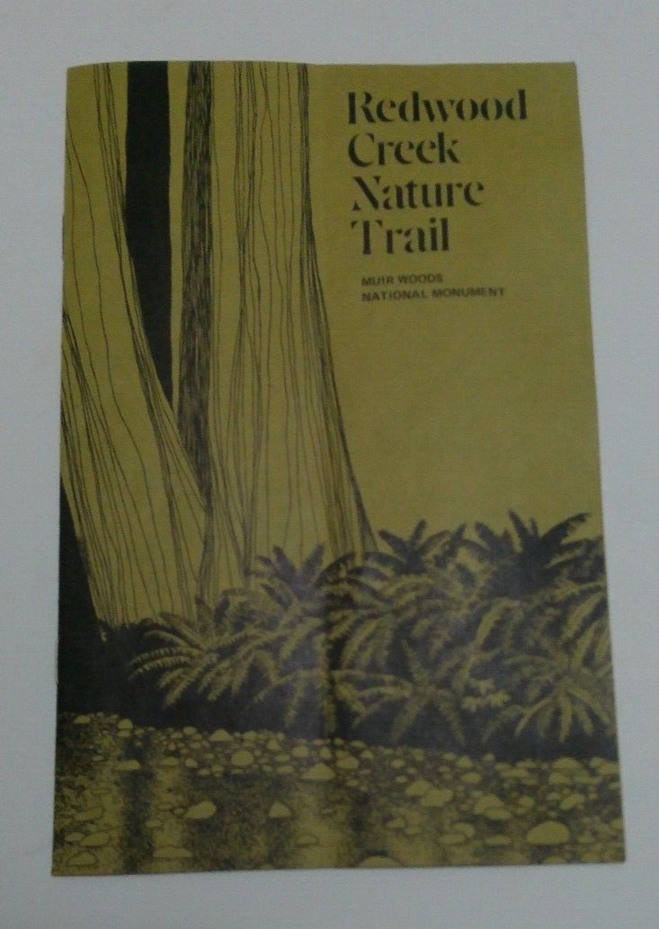 Vintage Redwood Creek Nature Trail Muir Woods National Monument Pamphlet 1974