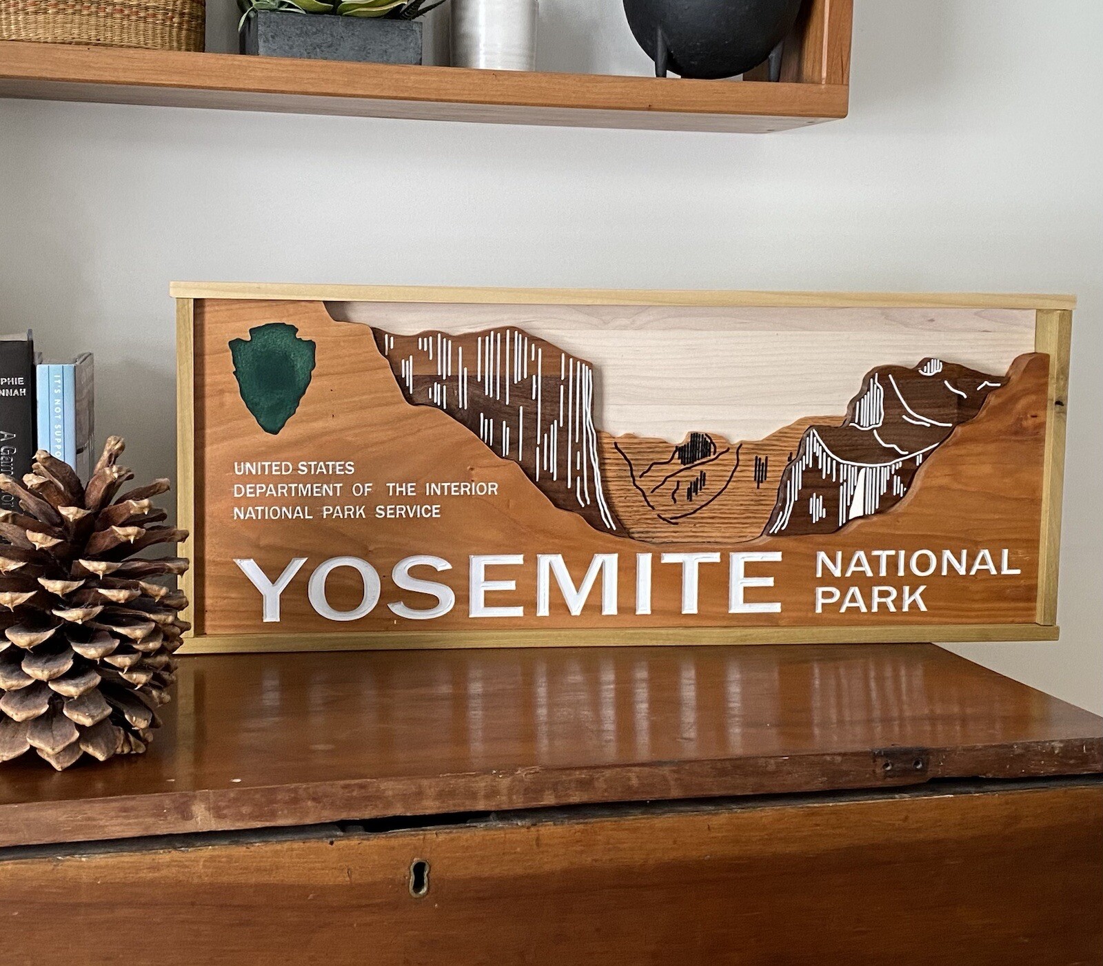Yosemite National Park Wall Décor California CA Deluxe Entrance Sign Replica 28″