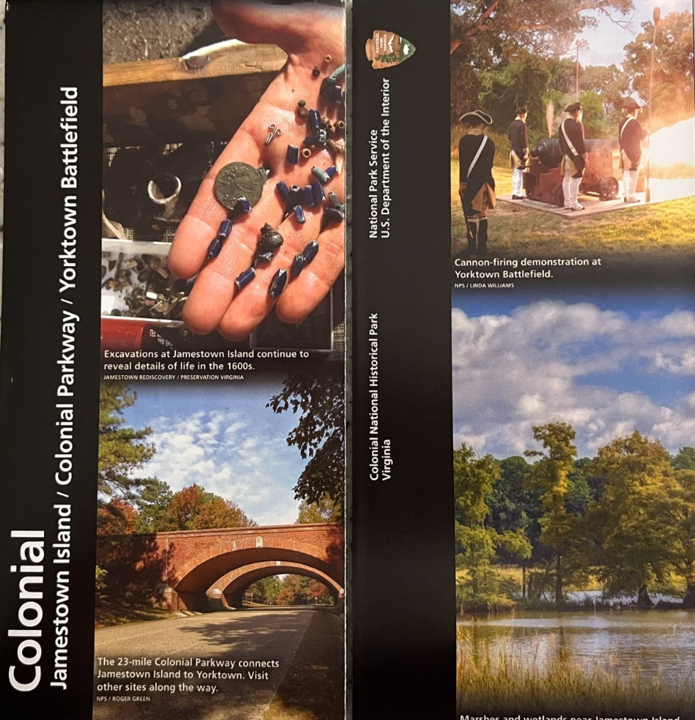 COLONIAL NHP – Virginia NATIONAL PARK SERVICE UNIGRID BROCHURE/MAP GPO 2024