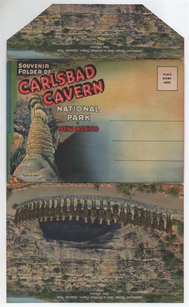 1930s souvenir folder, Carlsbad Cavern National Park