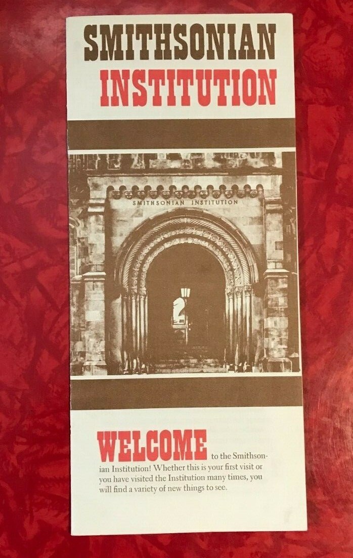SMITHSONIAN INSTITUTION – WASHINGTON D.C. vintage 16-PAGE BROCHURE 1970’s