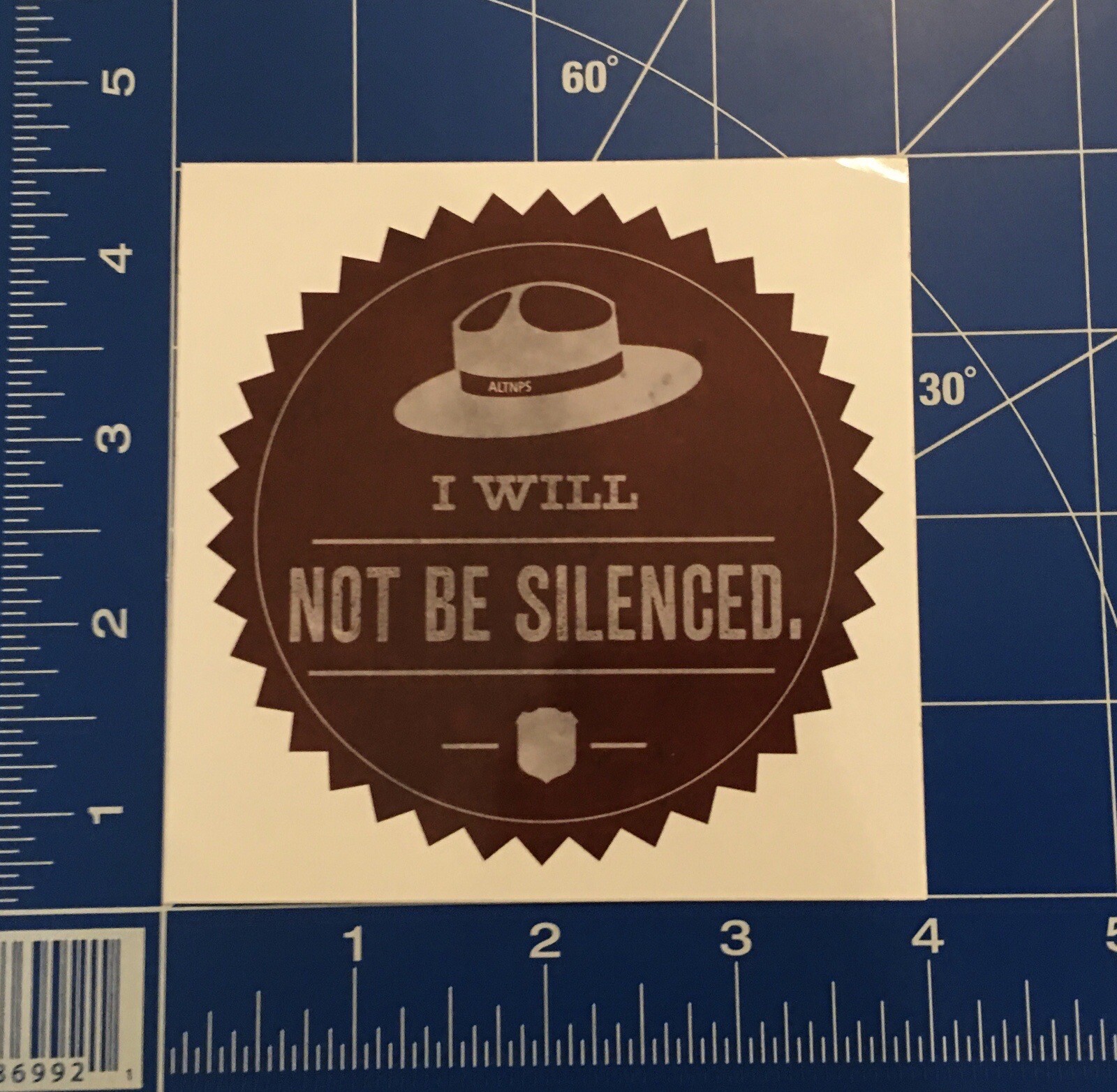 Alternative National Park Smoky Bear ALTNPS Glossy Rare Sticker Conservation