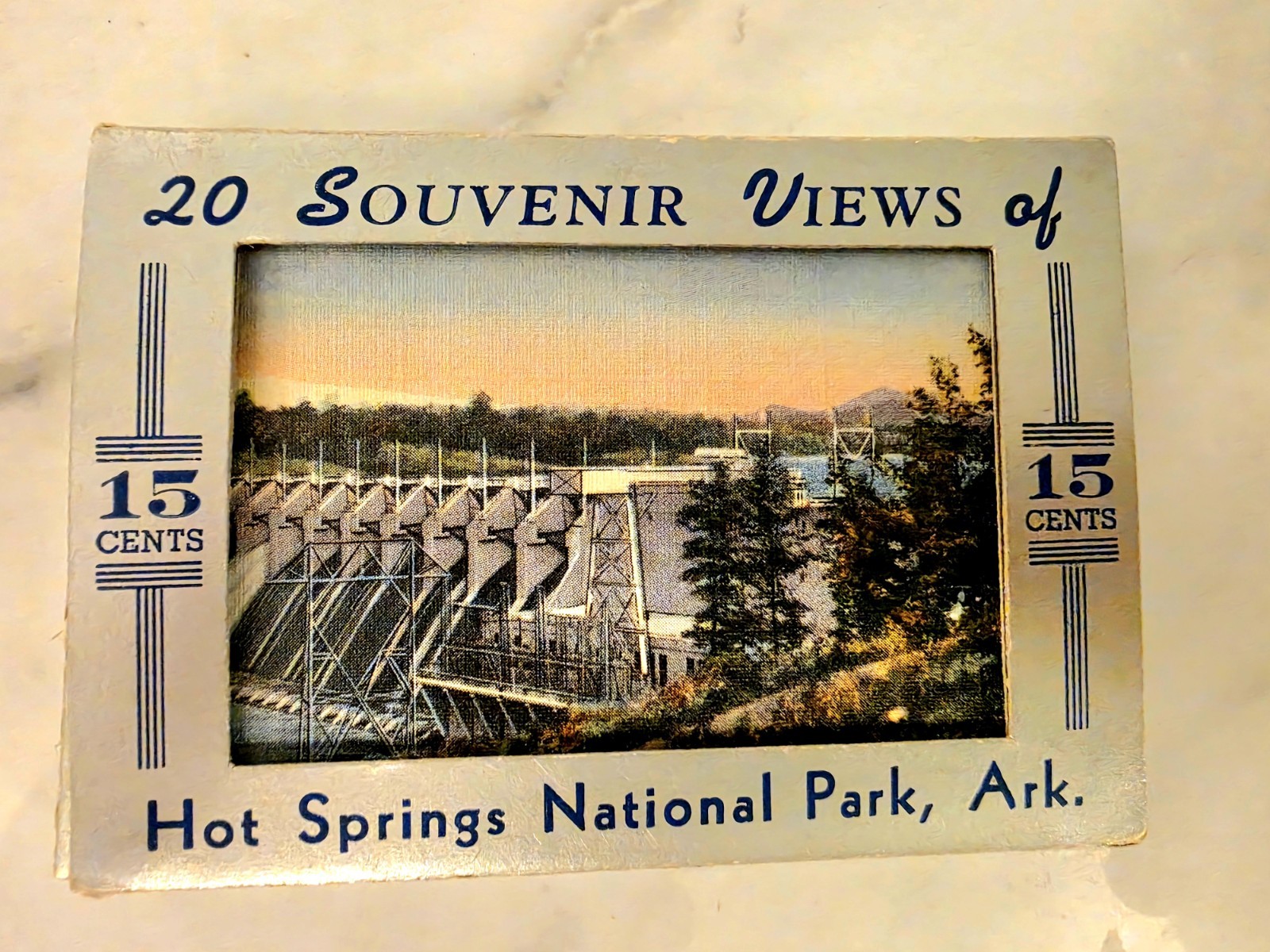 Vtg “20 Souvenir Views of Hot Springs Ntl. Park, Ark.” 4 x 2.5 Linen Postcards