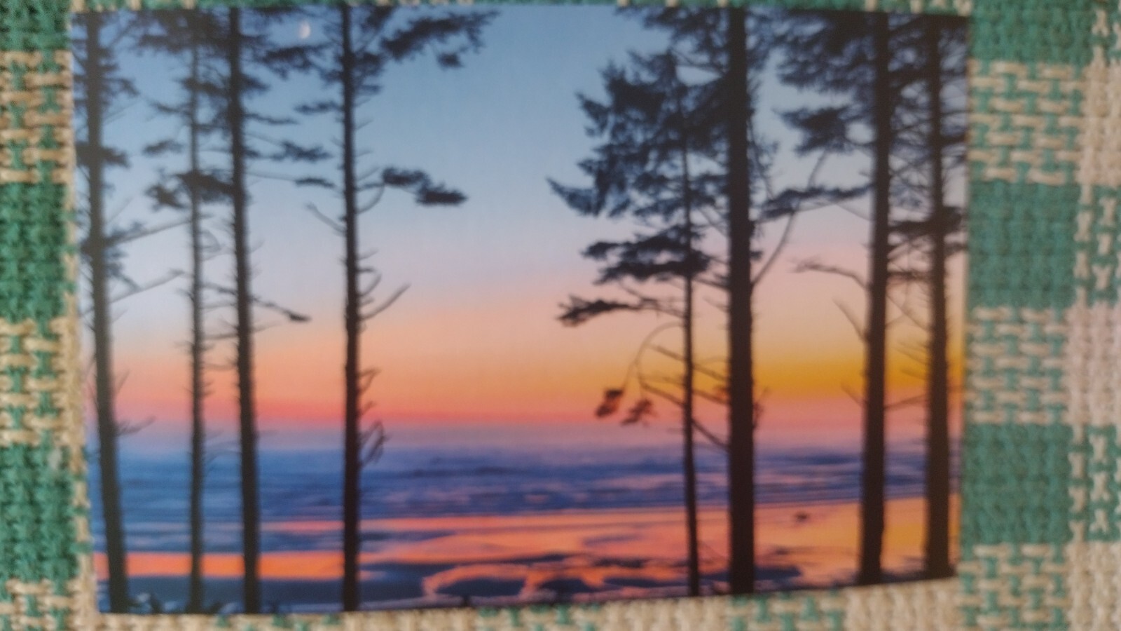 BEAUTIFUL POST CARD TWLIGHT MAGIC RUBY BEACH OLYMPIC NATIONAL PARK WASHINGTON