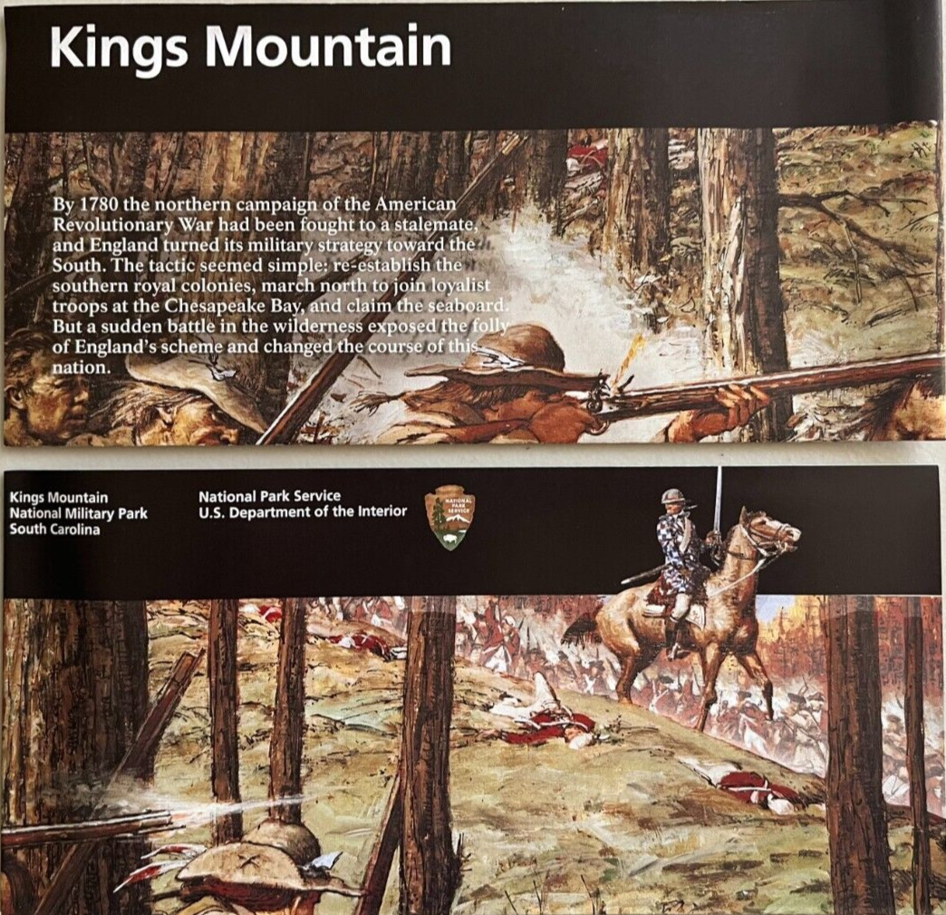 2026 KINGS MOUNTAIN MILITARY PARK NATIONAL PARK SERVICE UNIGRID BROCHURE/MAP