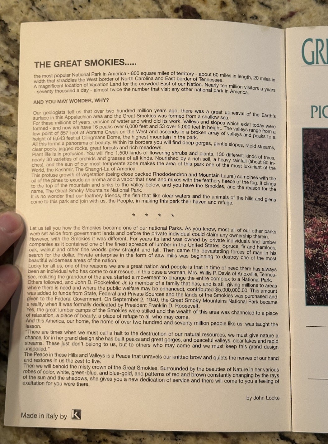 Great Smoky Mountains National Park: Picture Book and Tour Guide With Extras!