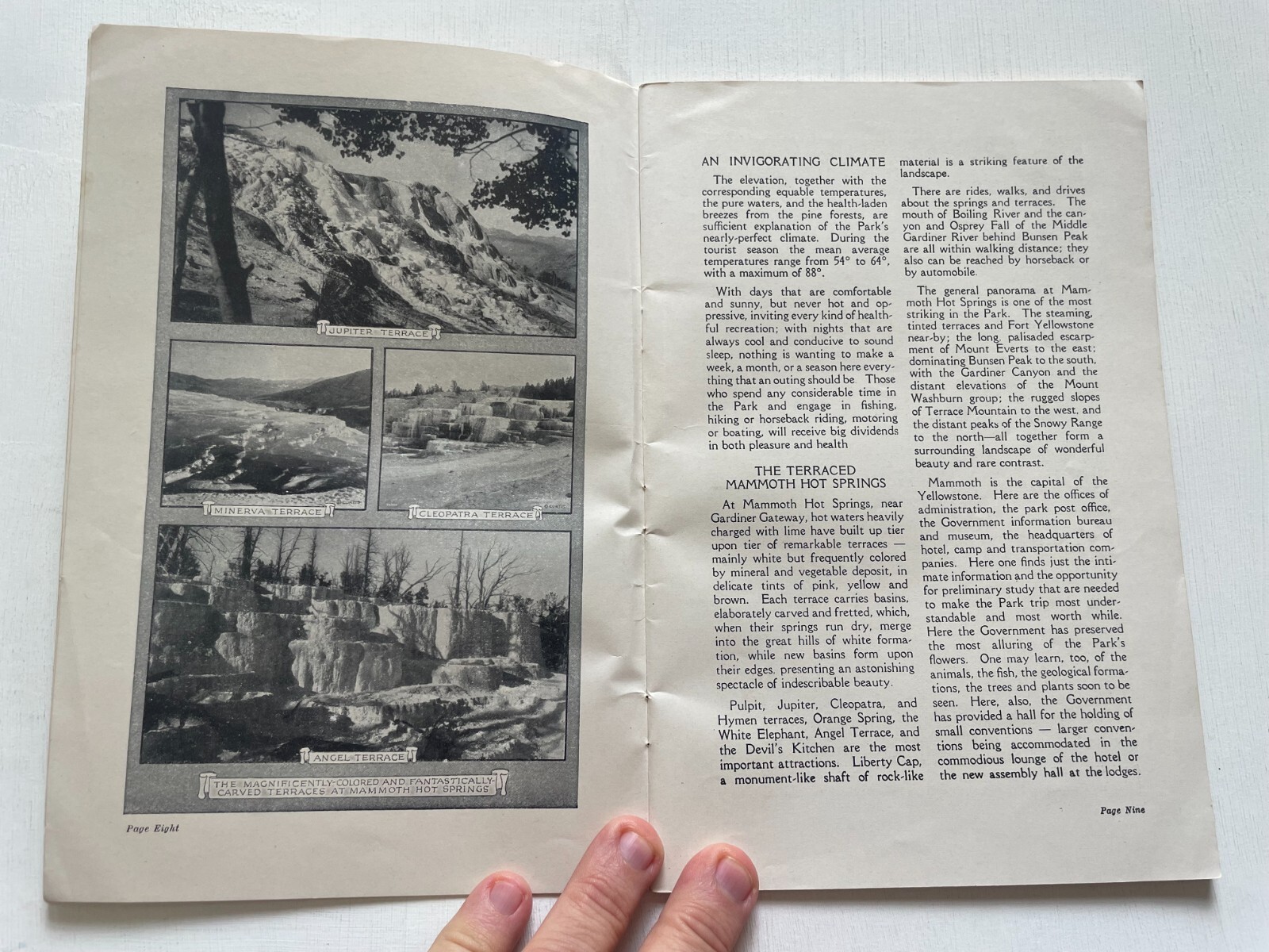 1925 Yellowstone National Park Travel Brochure / Guide by Northern Pacific Rail