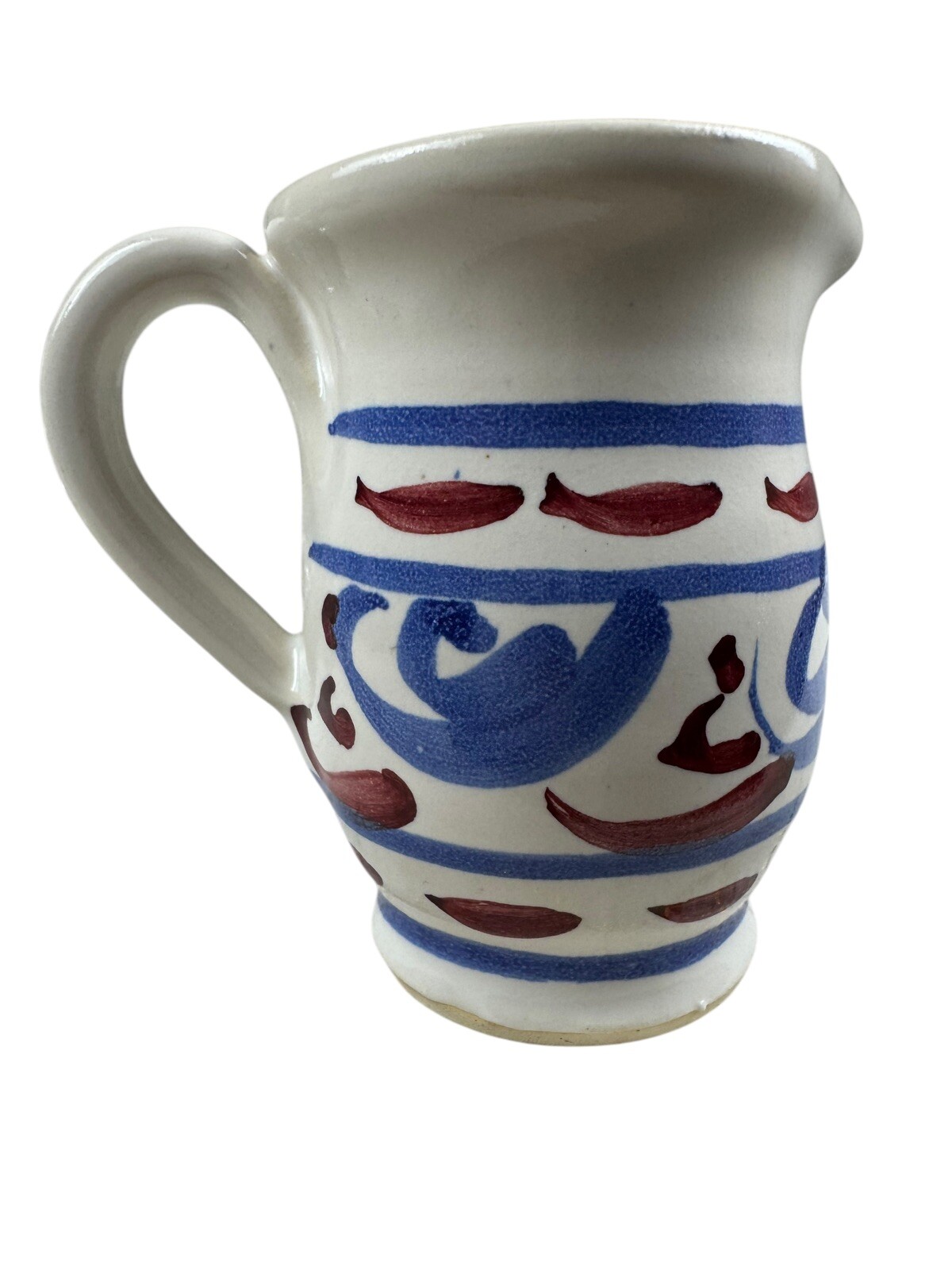 Vintage Eastern National Park Folk Pottery Pitcher Jamestown Collection Creamer