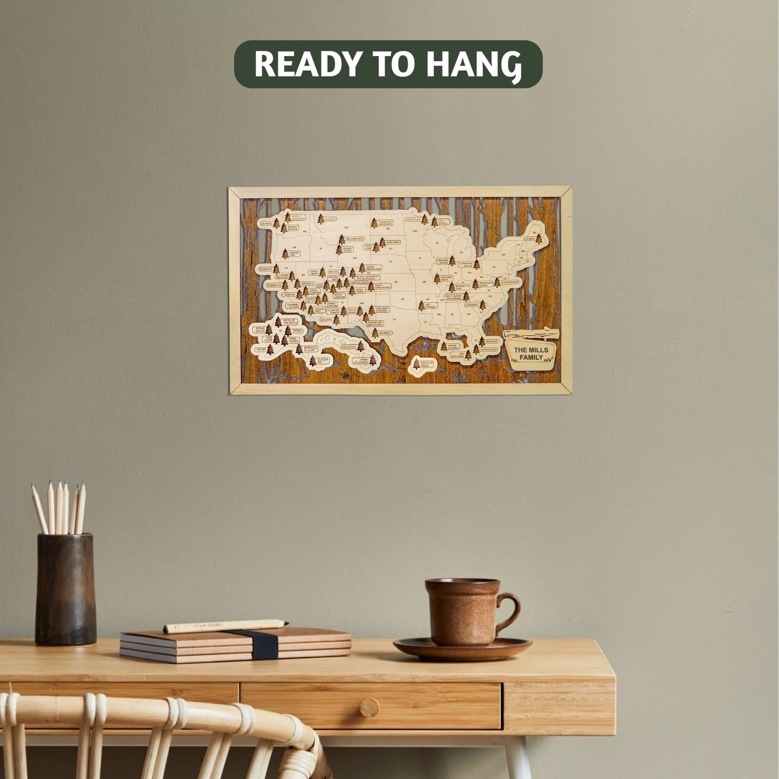 US National Parks Map, National Park Travel Map, National Park Tracker Checkl…