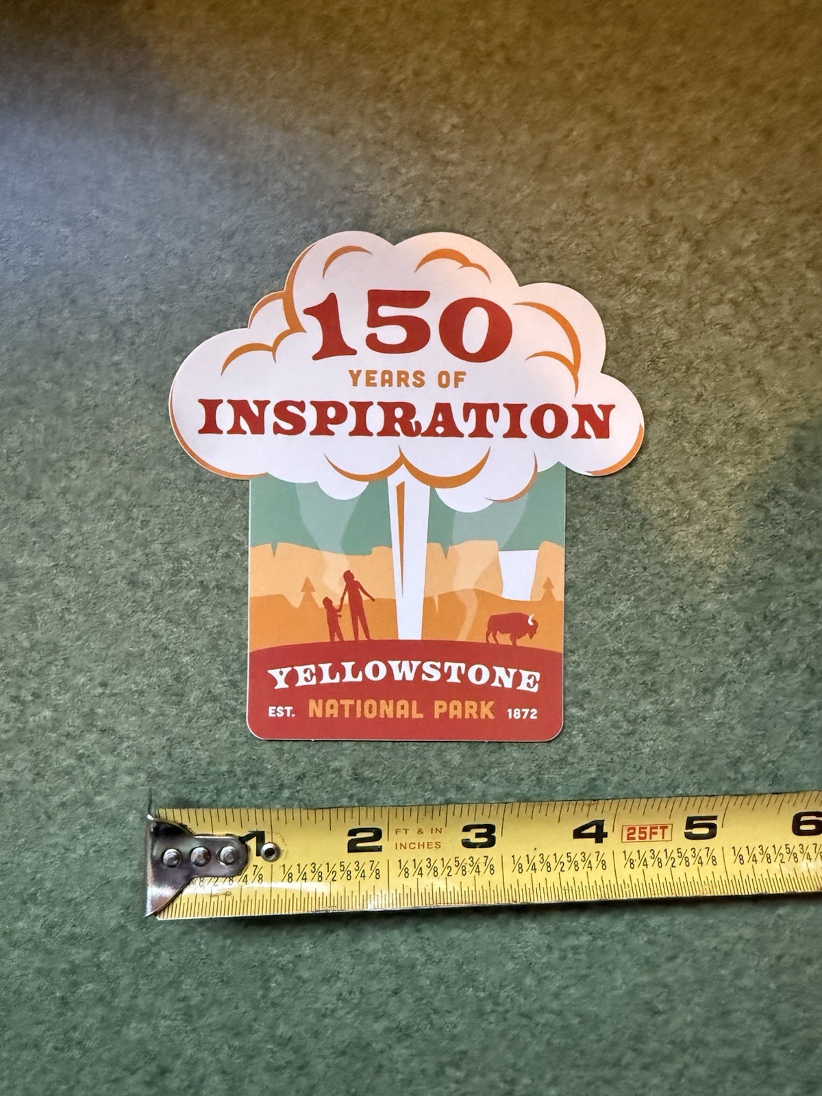 Wyoming State Parks and Yellowstone National. Travel Historical Stickers. 4pack.