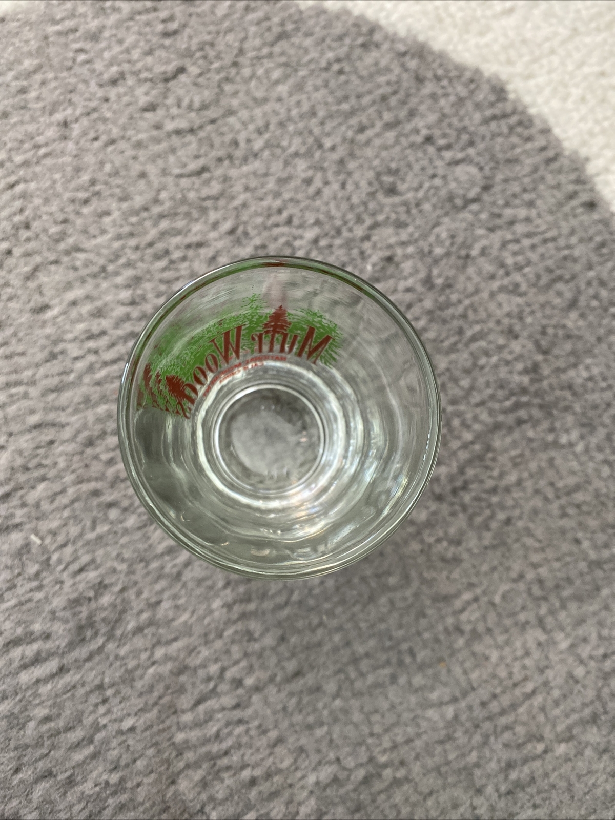 Vintage Muir Woods Shot Glass NPS National Monument California Souvenir Park