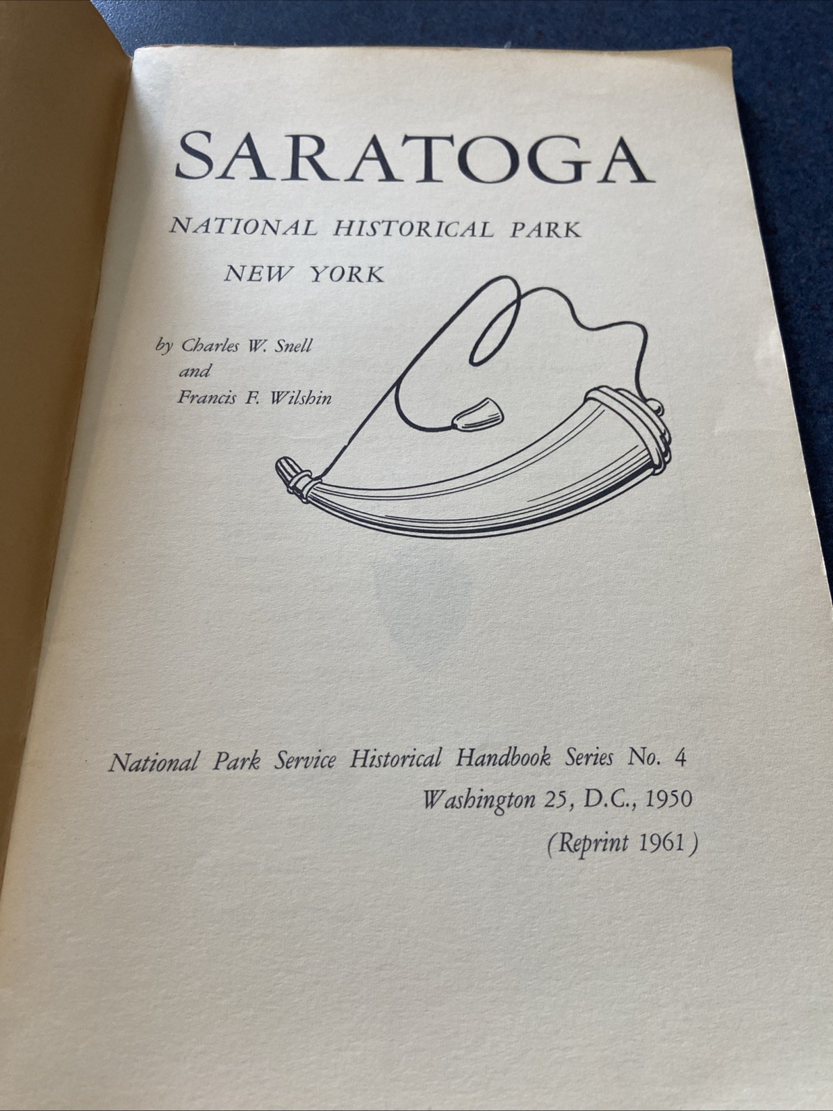Saratoga New York NY National Historical Park Handbook Number Four Revised 1961