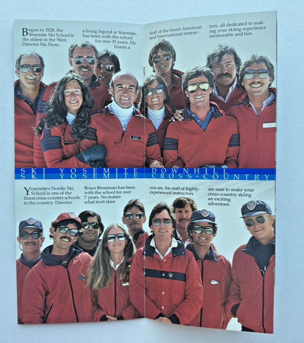 Yosemite 1984 Ski Badger Pass Winter Sports 14-page booklet great photos
