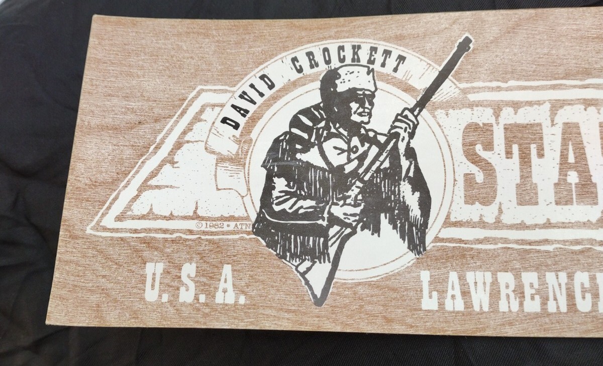 Vtg 1982 Bumper Sticker David Crockett State Park USA, Lawrenceburg, Tennessee!