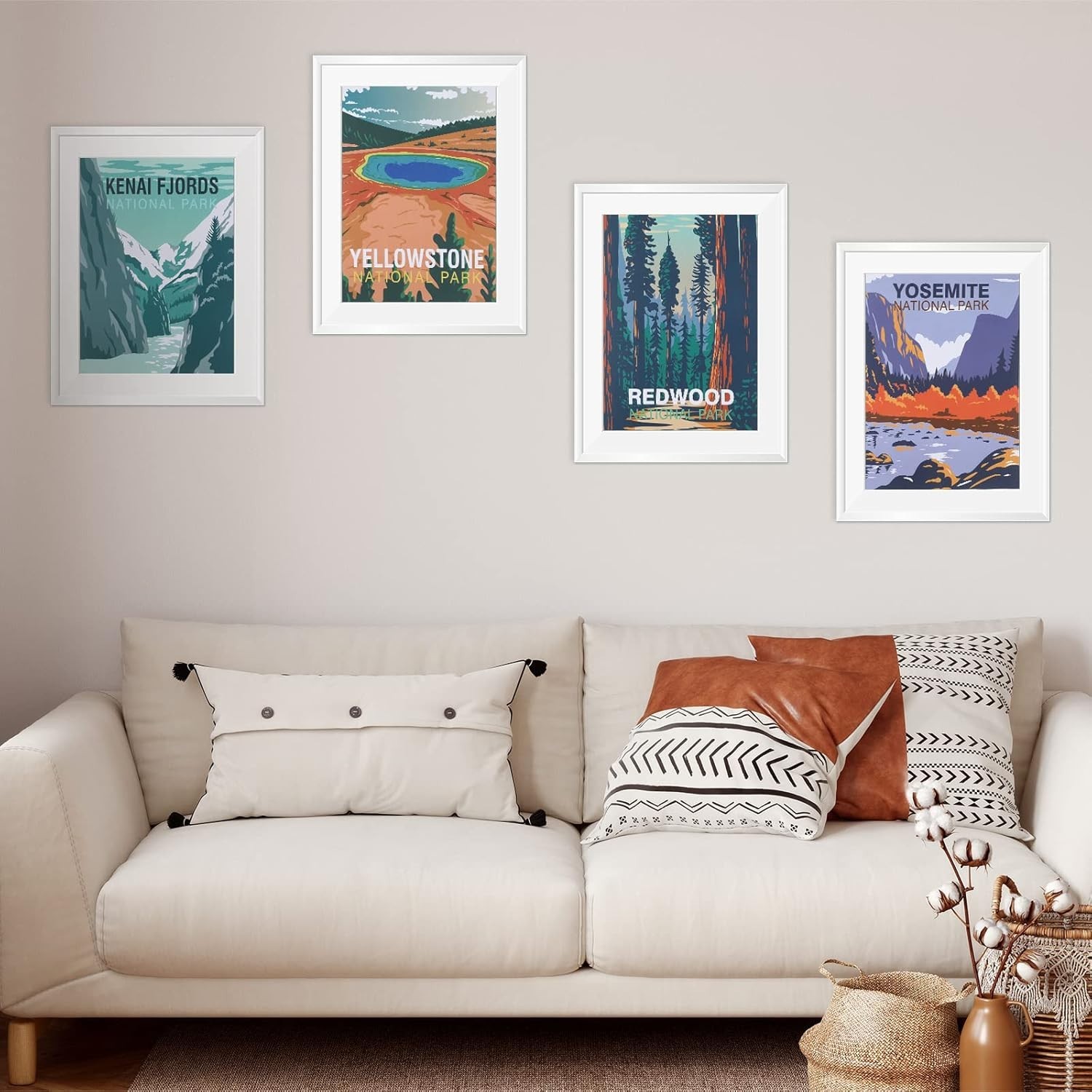 Vintage Landscape Posters – 16 Abstractive Art Prints for Home Design