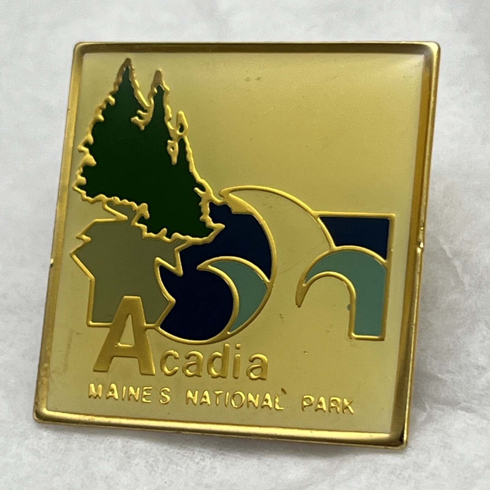 Acadia National Park Maine State Souvenir Lapel Hat Pin Pinback