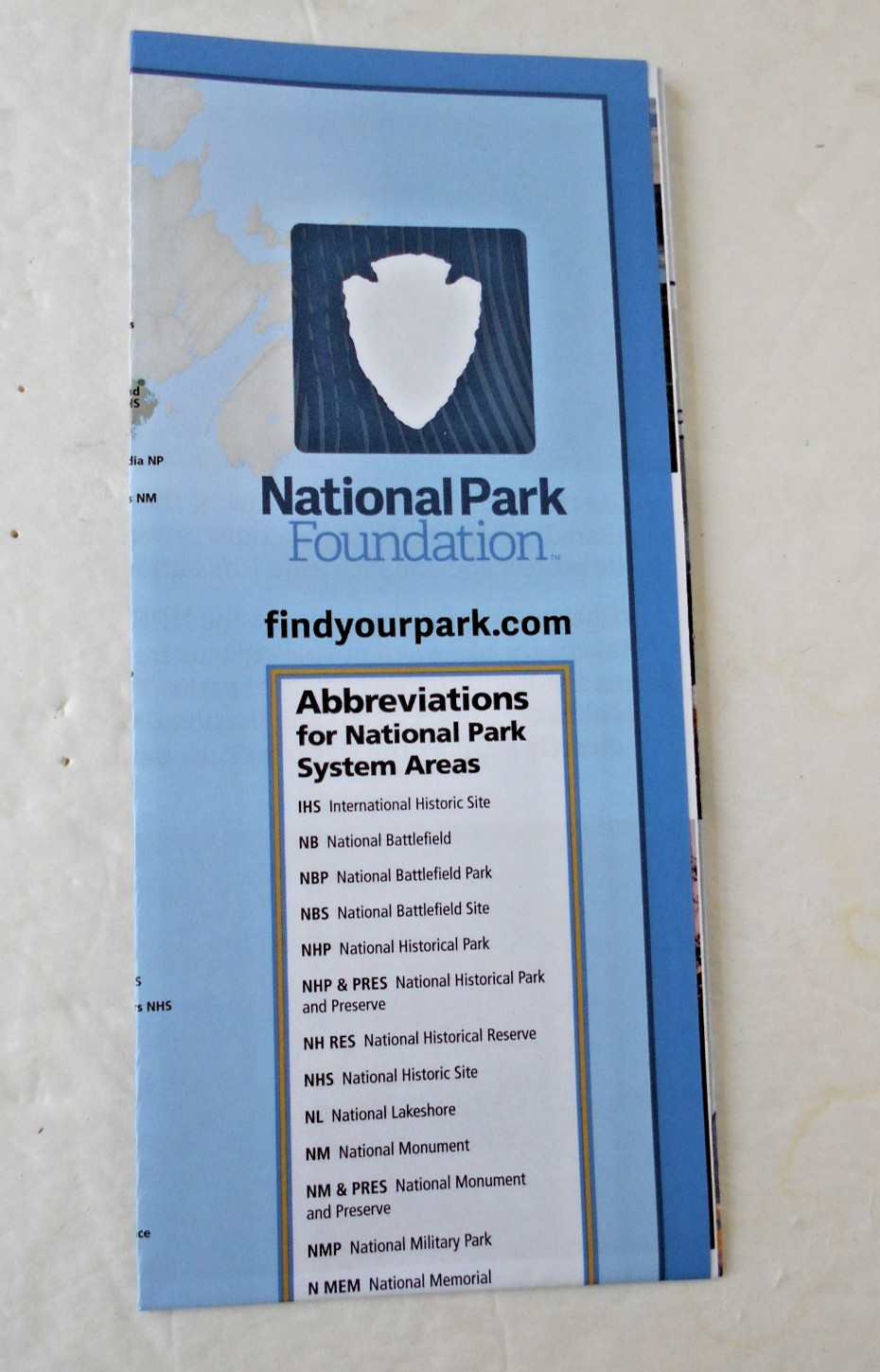 NATIONAL PARK FOUNDATION PARK FINDER / PLANNER MAP & PARK STICKERS ~ NEW