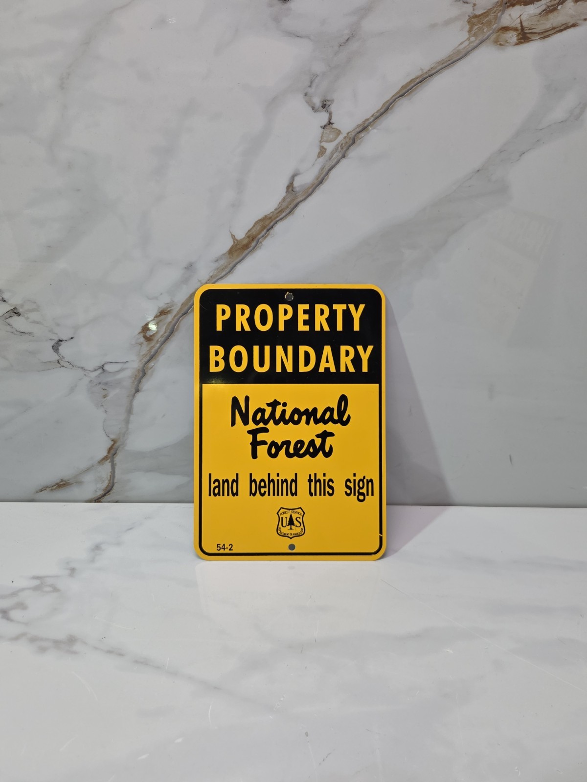 Property Boundary National Forest Land Behind This Sign USDA US Forest Service