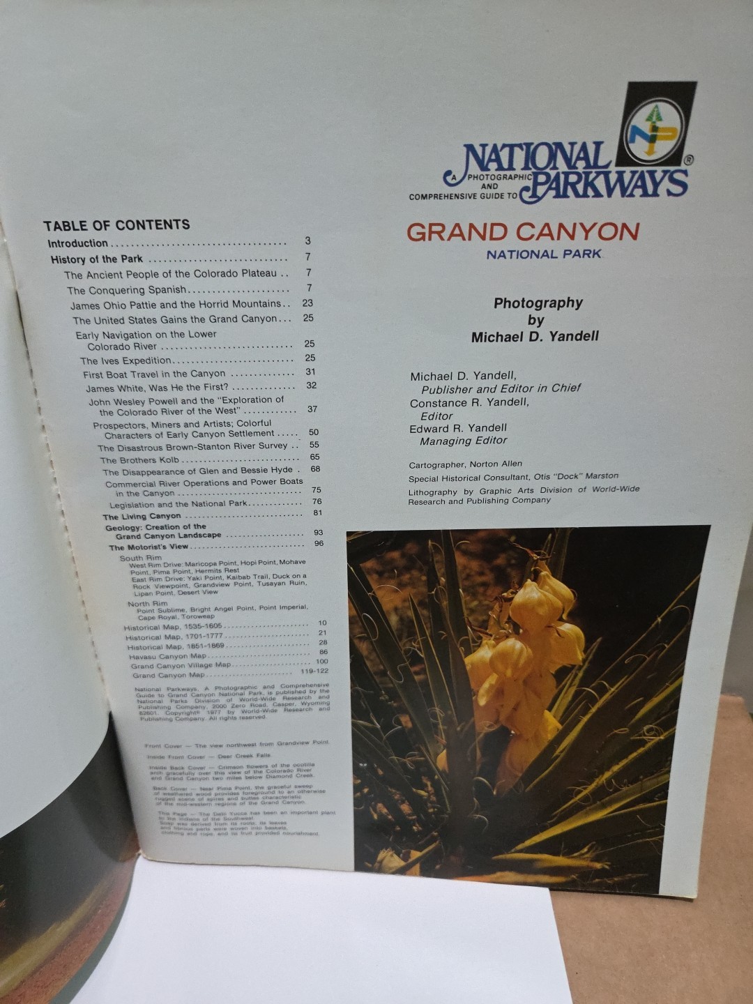 National Parkways Grand Canyon Photographic Historical Travel Guide 1977