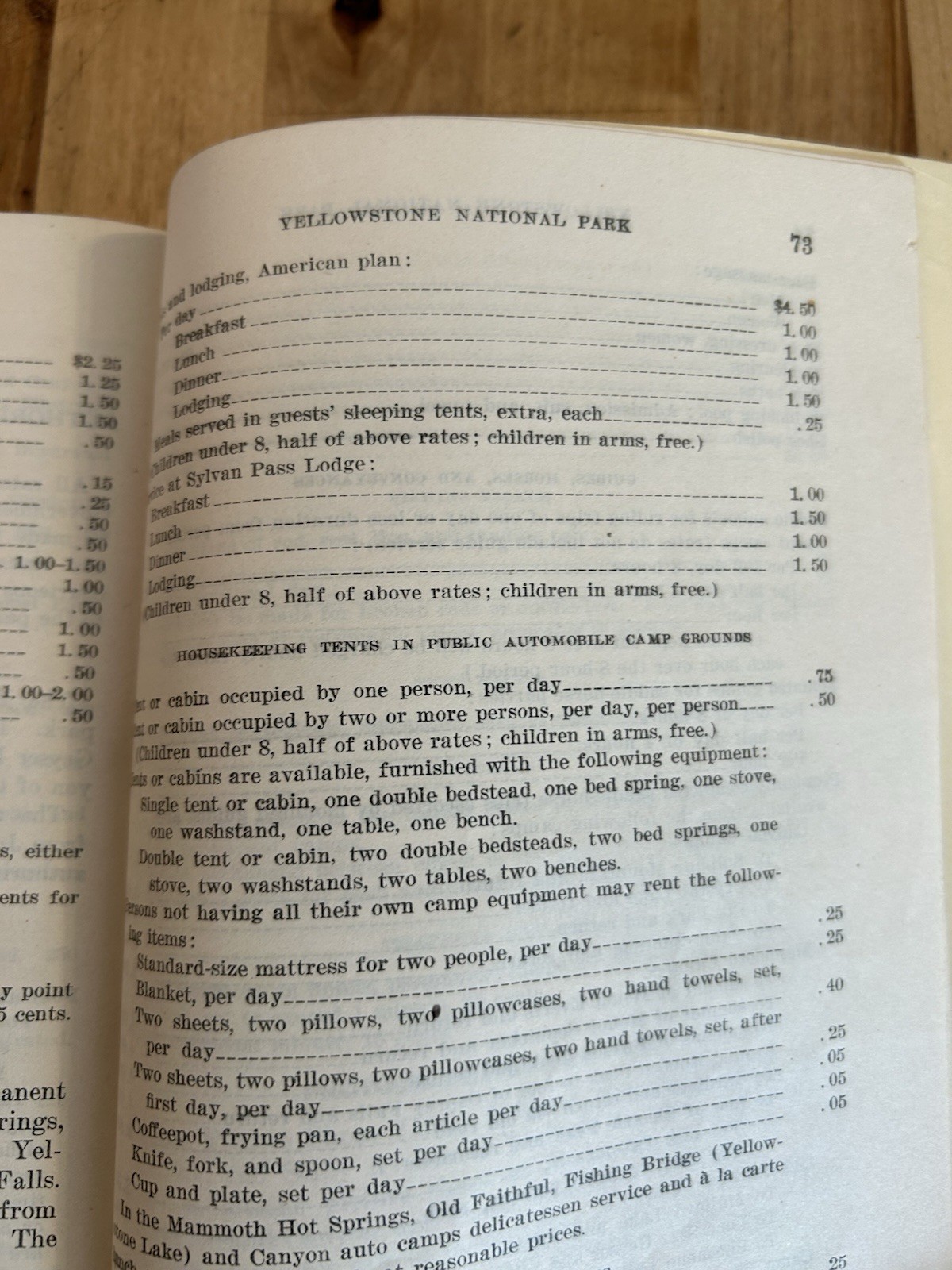 VTG 1926 Yellowstone National Park Wyoming Rules and Regulations Book Gov Print