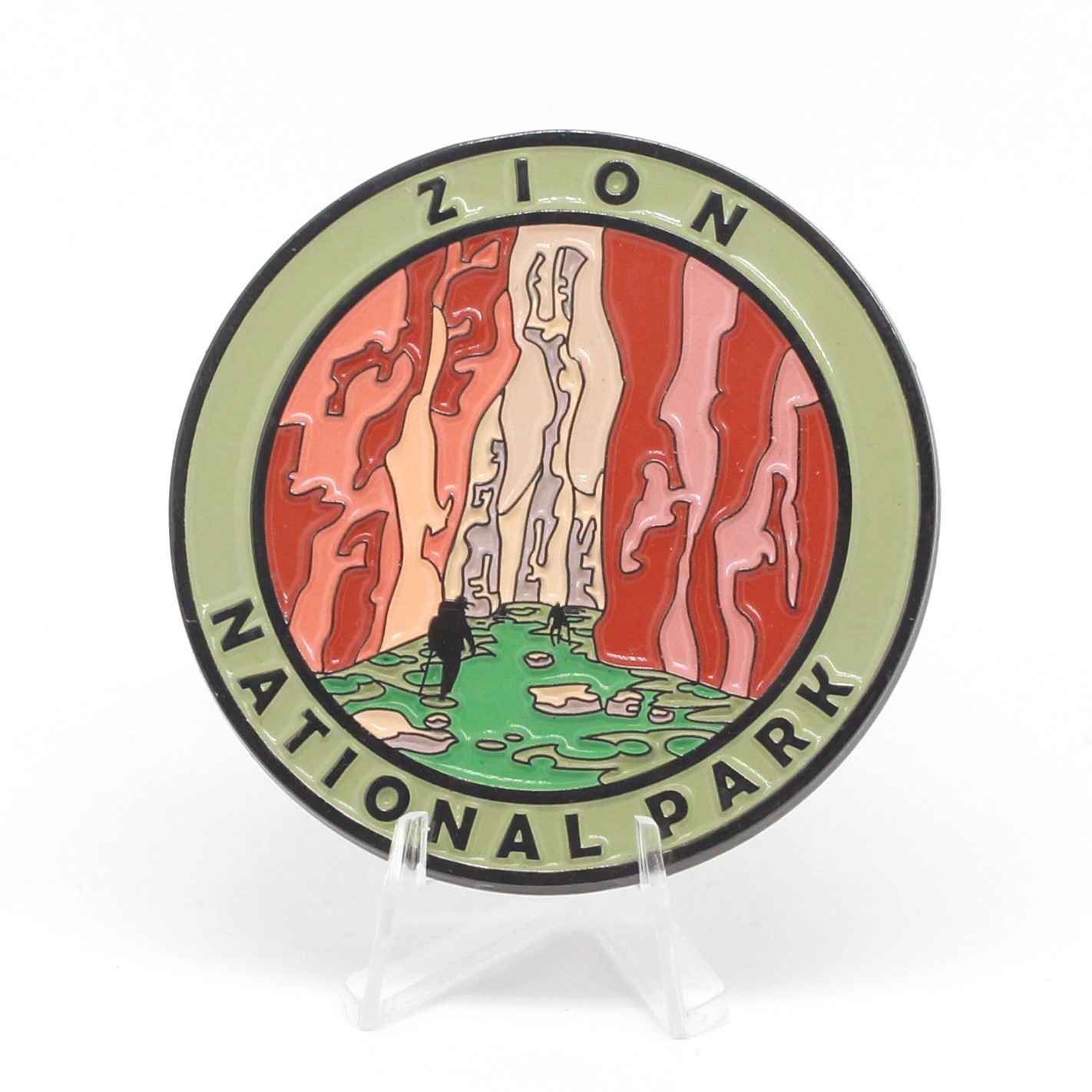 Cre8Travel Zion National Park Collectible Magnet – Enamel Finish, 52mm NEW